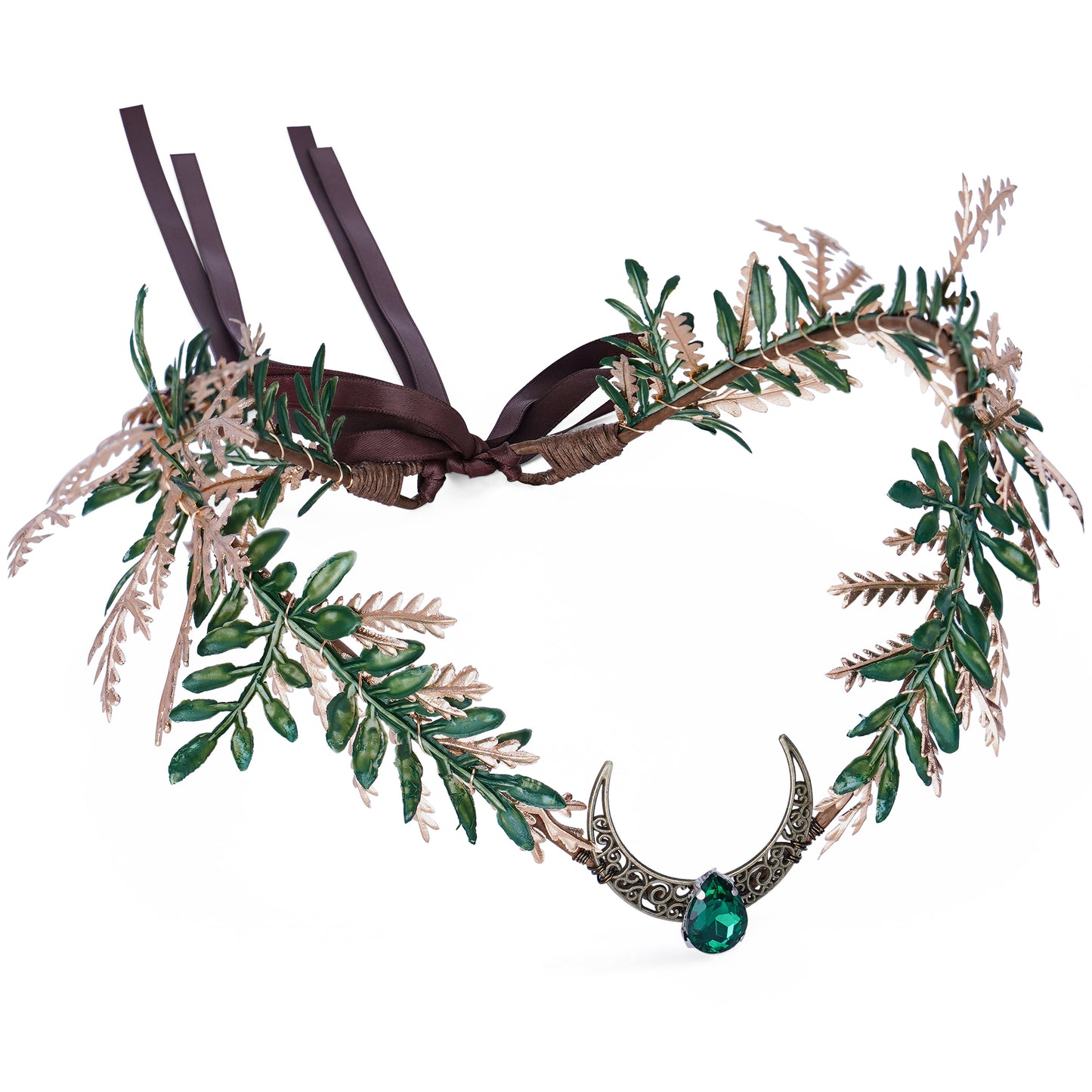 Handmade Moon Leaf Headband Woodland