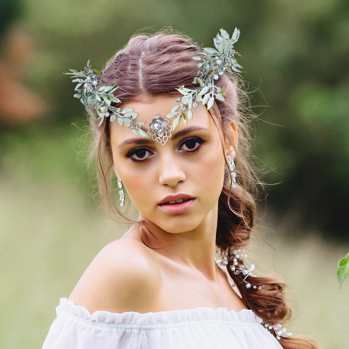 Handmade Crystal Elven Circlet Headpiece