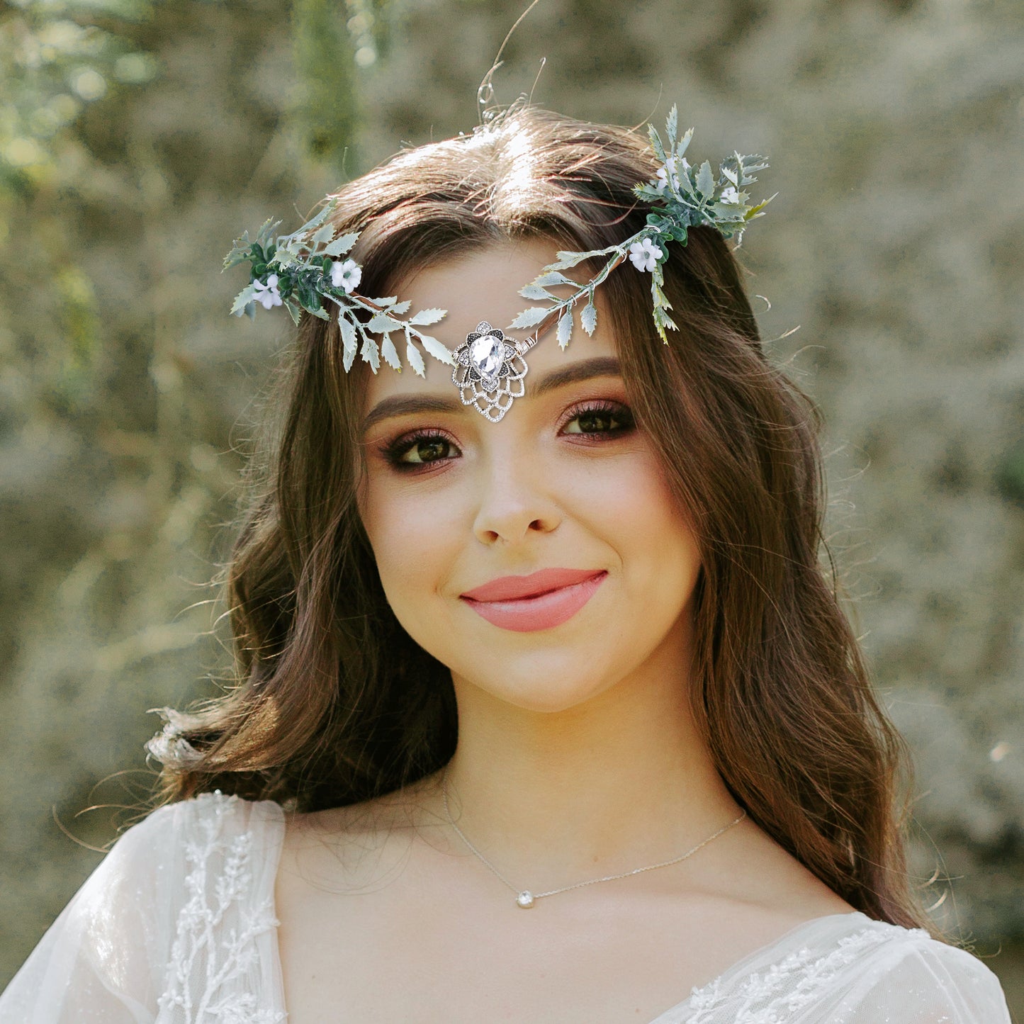 Handmade Green Flower Crown Headpiece