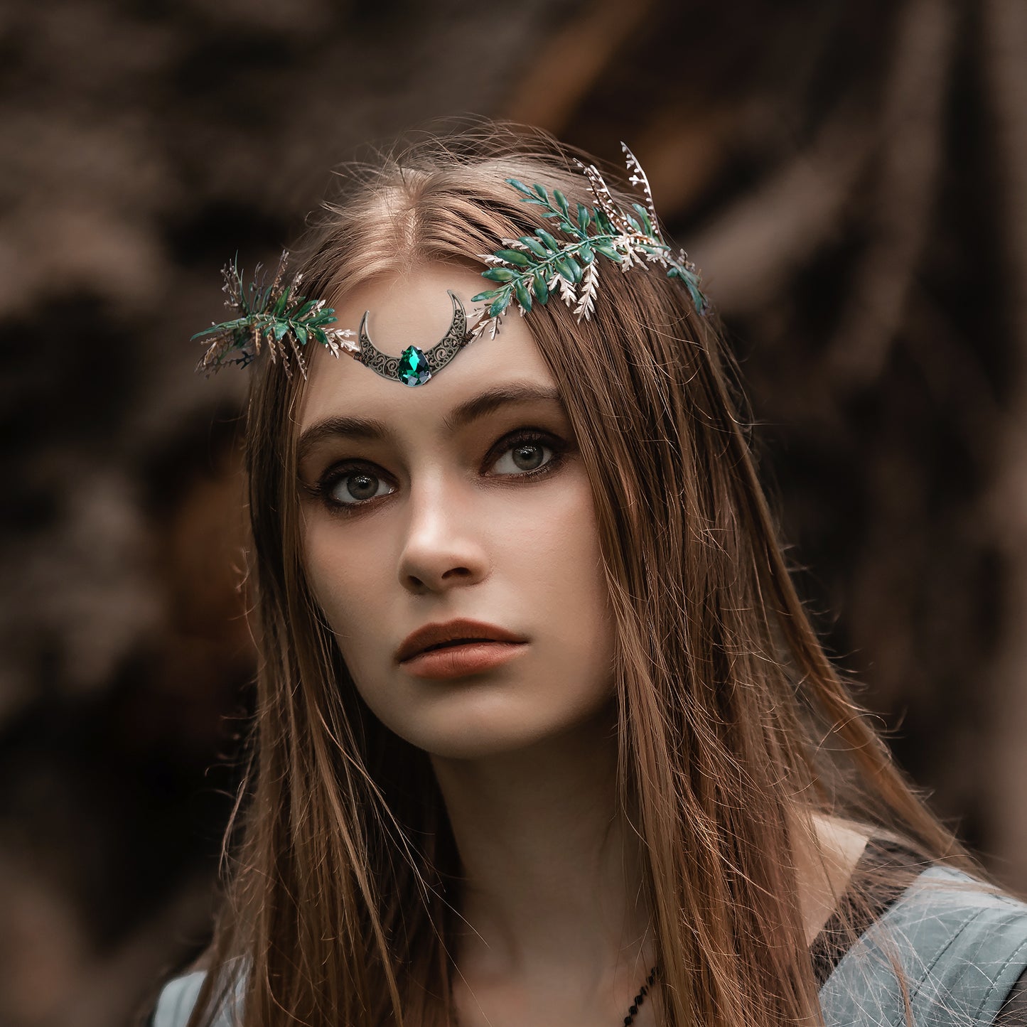 Handmade Moon Leaf Headband Woodland