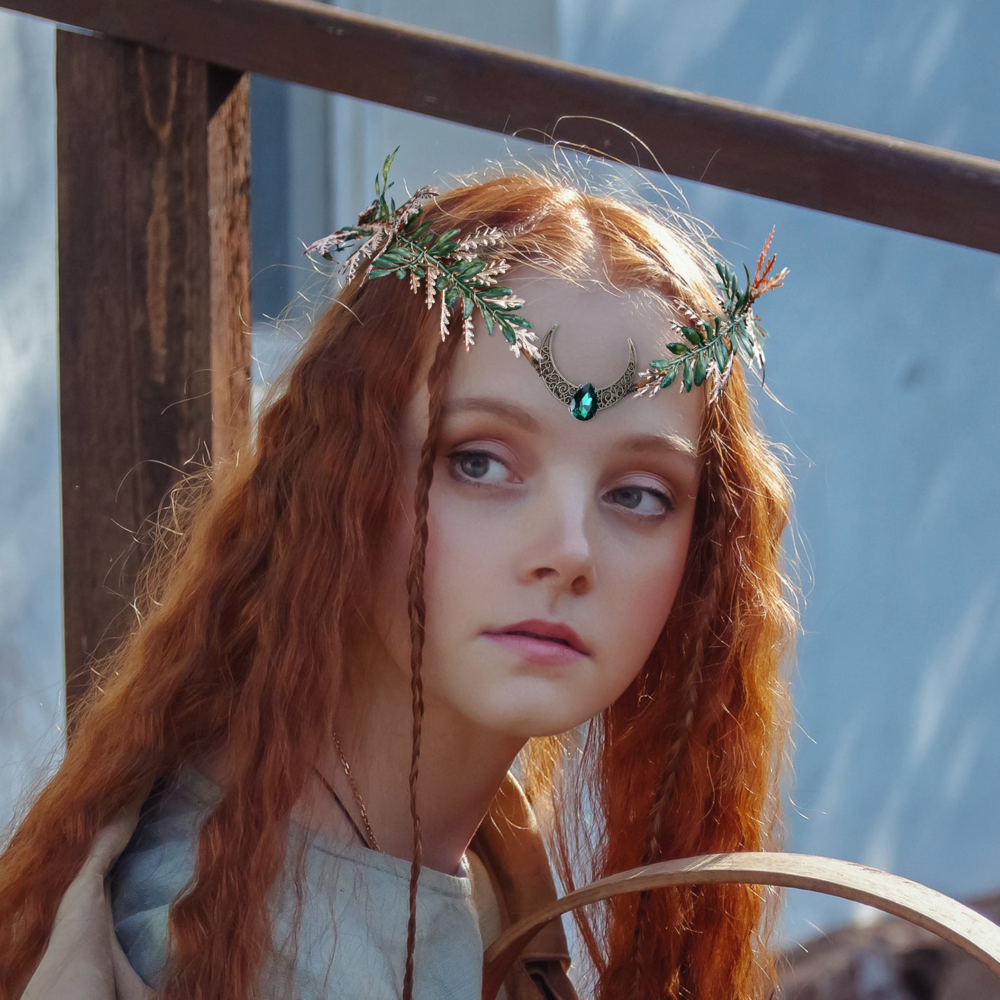 Handmade Moon Leaf Headband Woodland