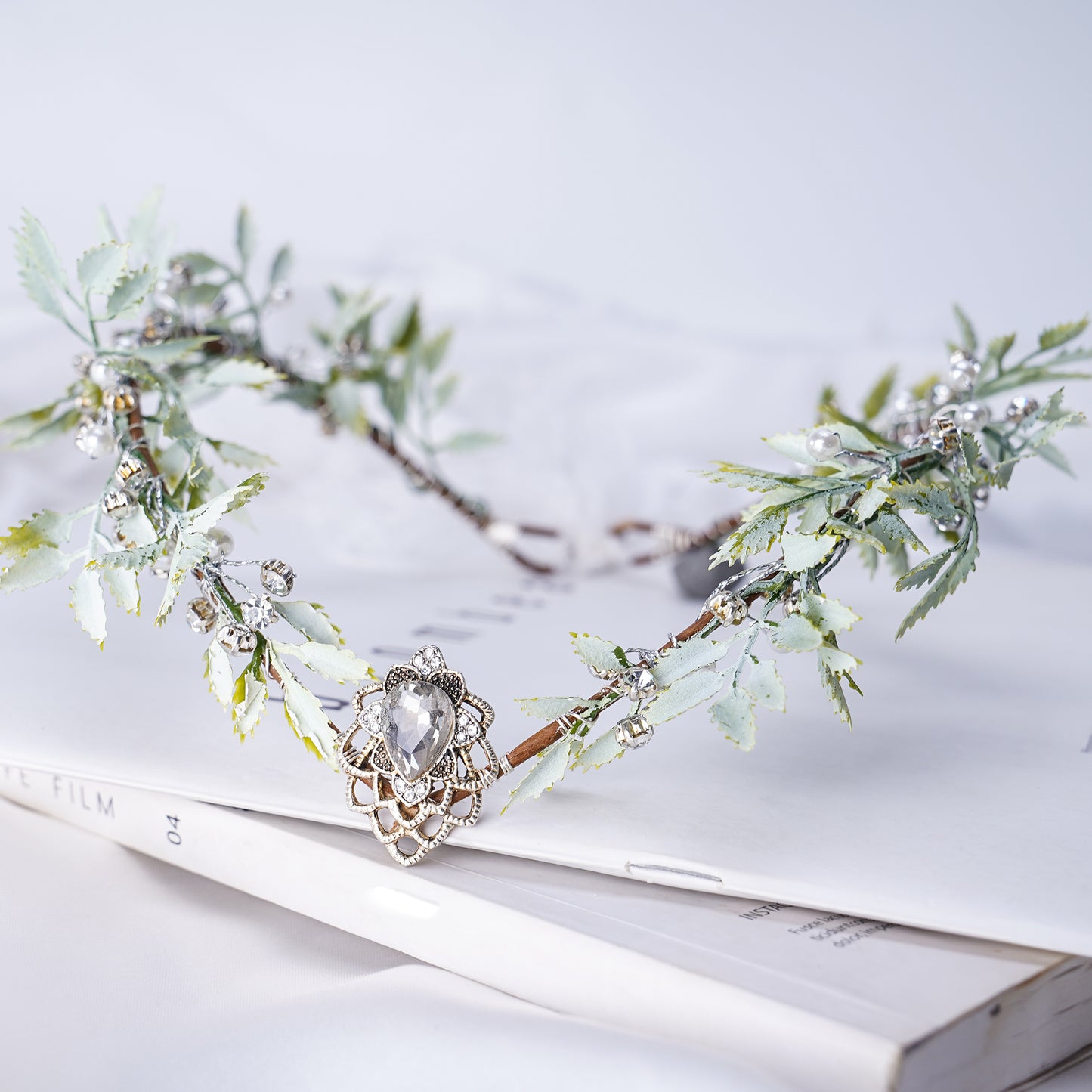 Handmade Crystal Elven Circlet Headpiece
