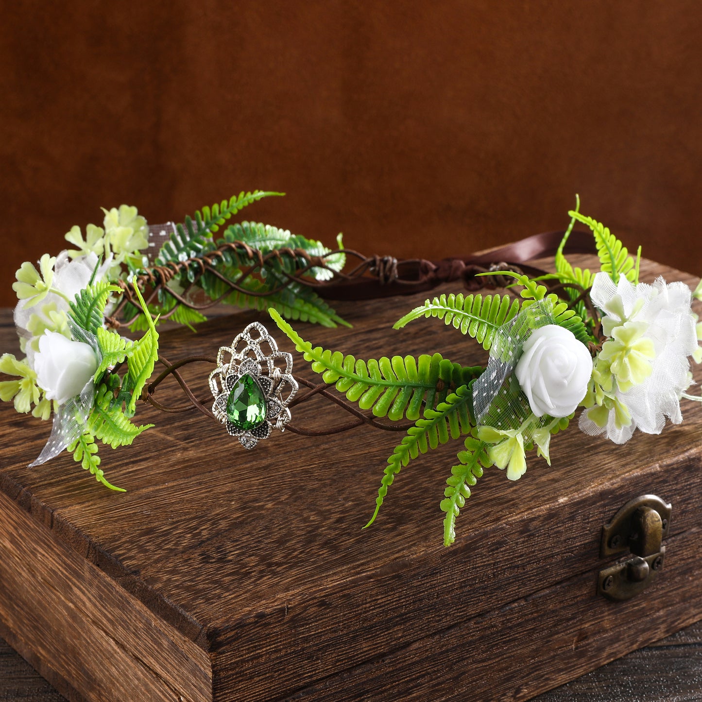 Bohemian Flower Headband: Medieval Elven Headpiece