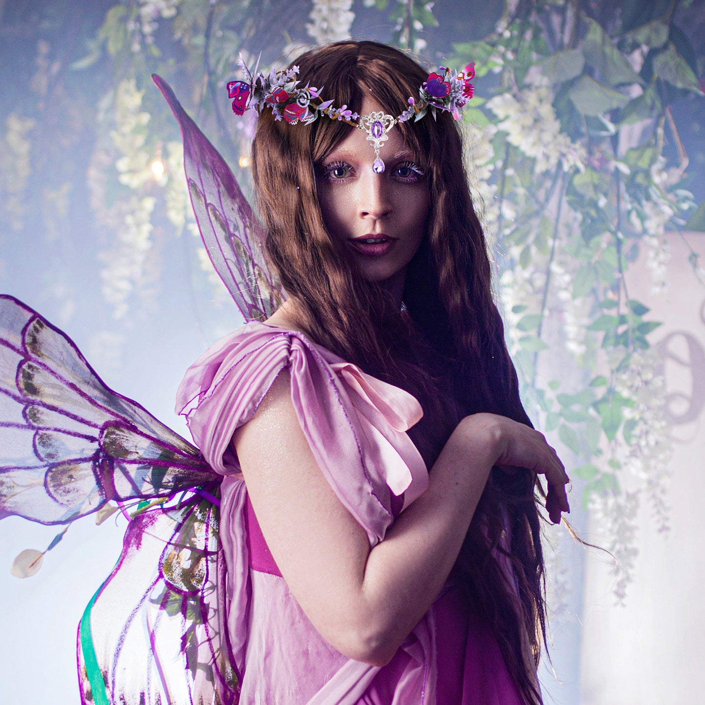 Butterfly Fascinator Headband Wings Fairy Crown