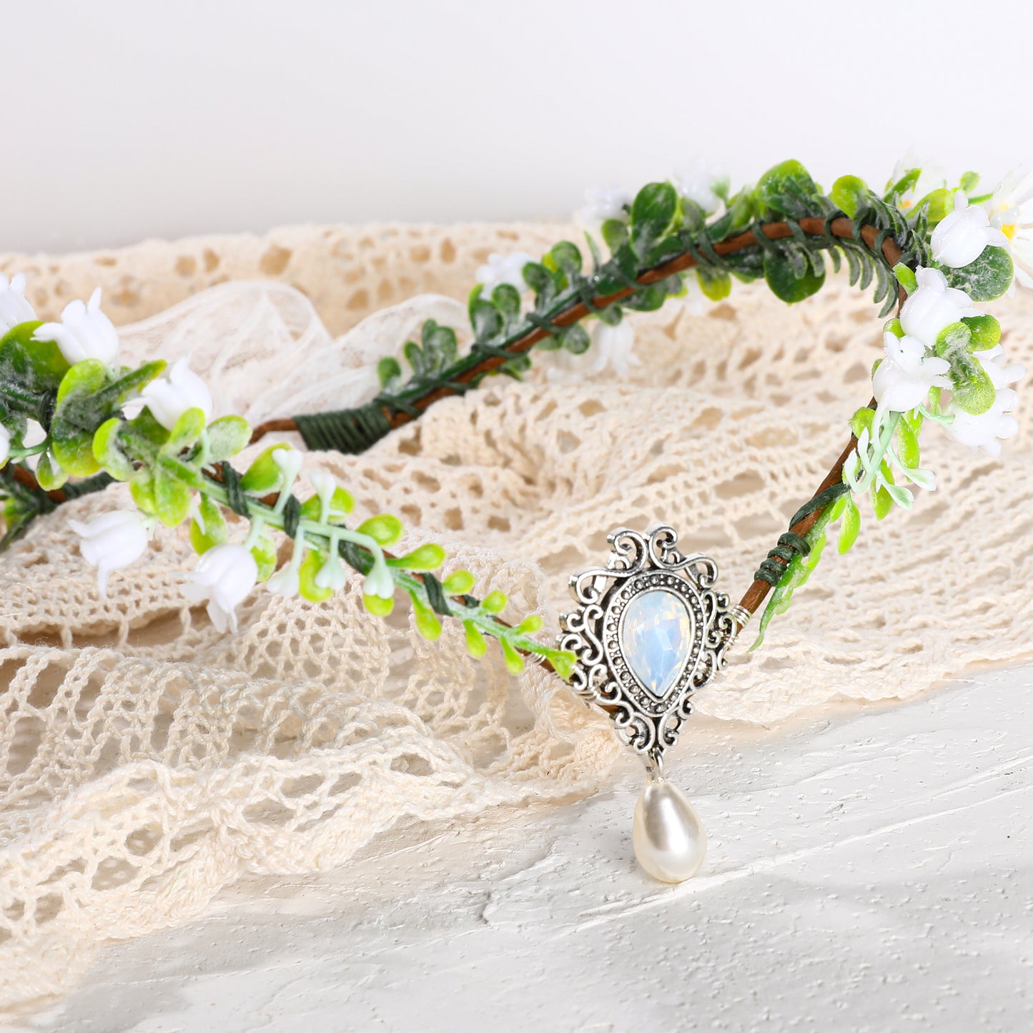 Woodland Floral Elf Headpiece