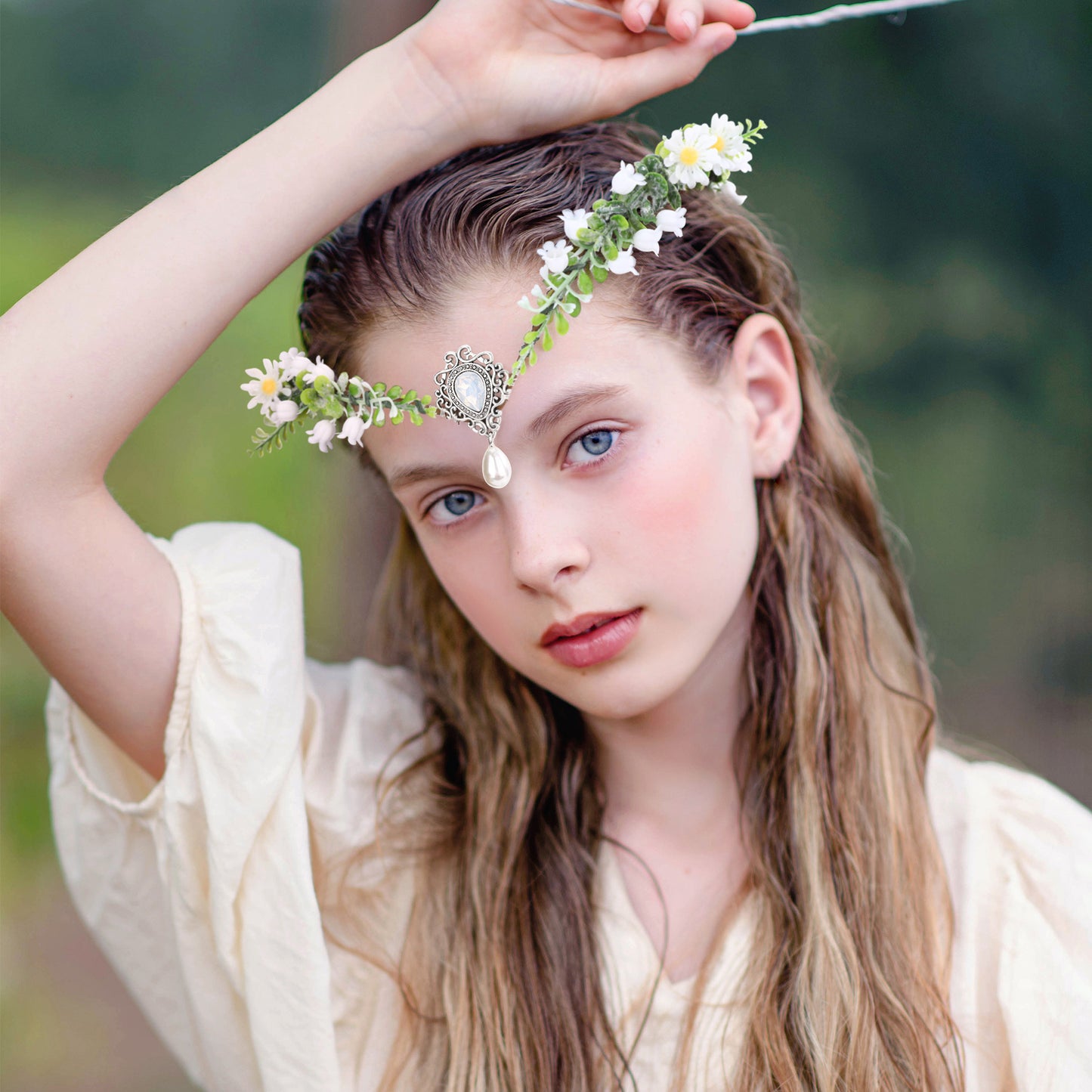 Woodland Floral Elf Headpiece