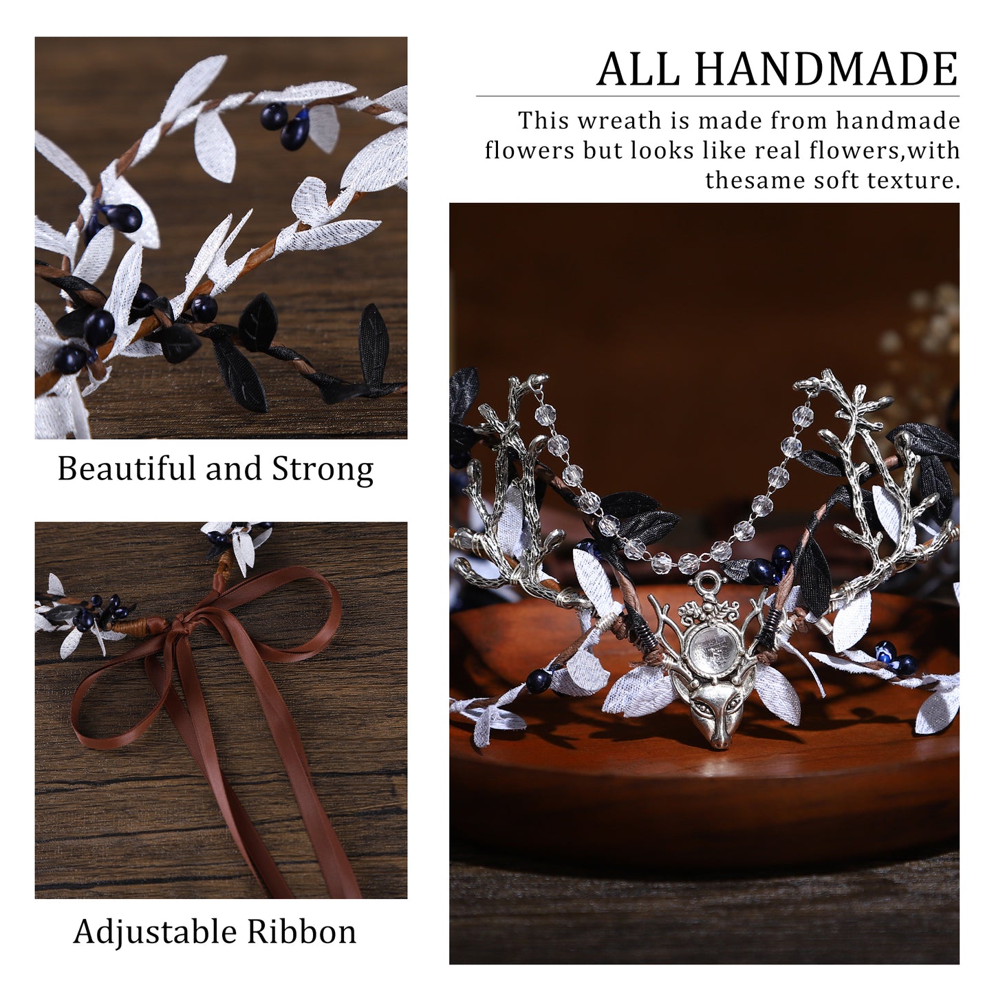 Handmade Woodland Elf Crown - Forest Fairy Headpiece