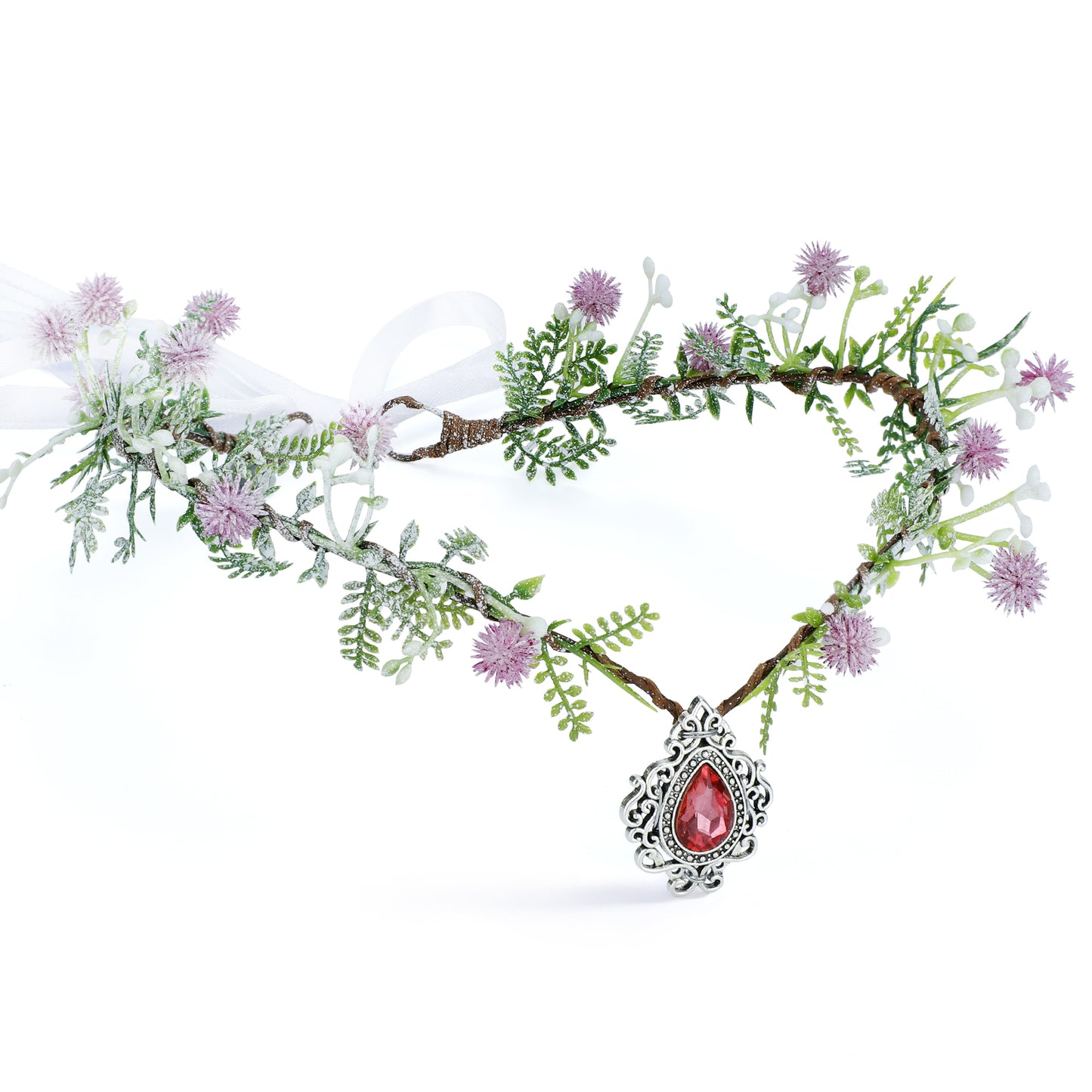 Handmade Purple Woodland Fairy Crown