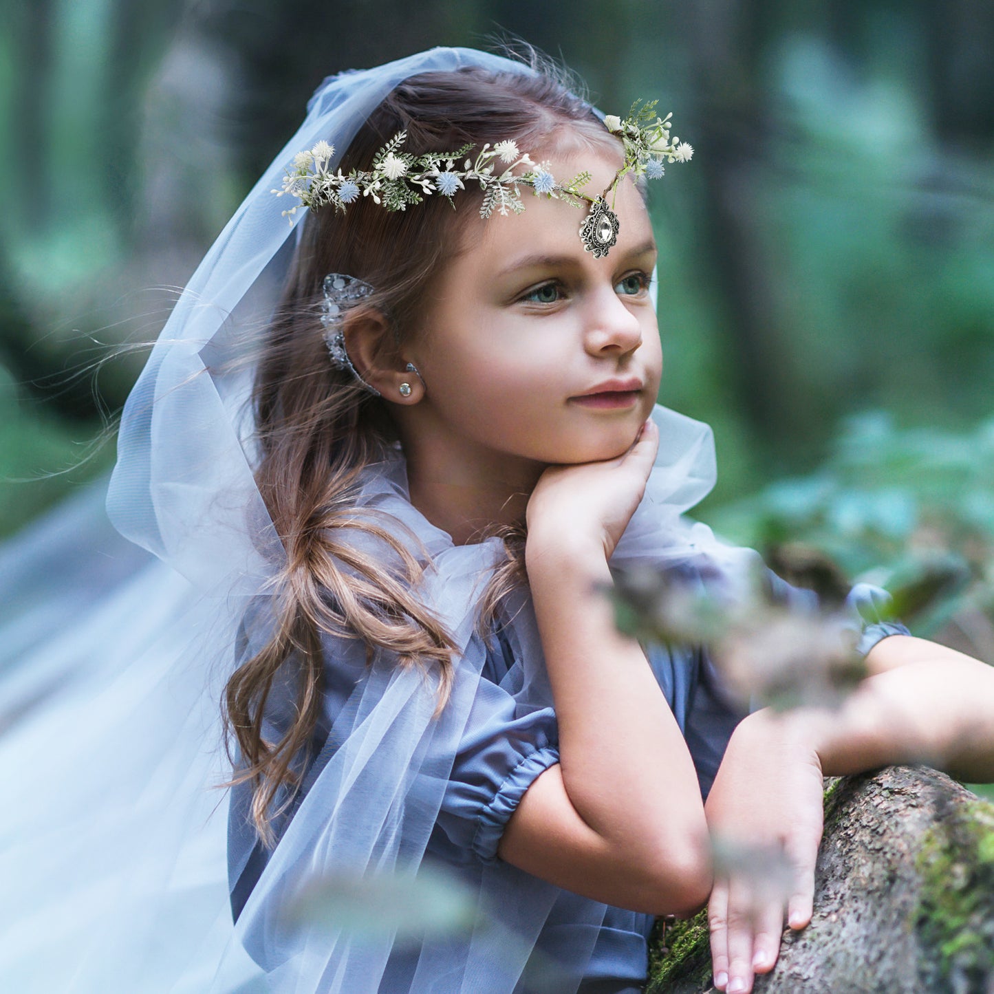Handmade Fairy Flower Headband: Elf Floral Crown