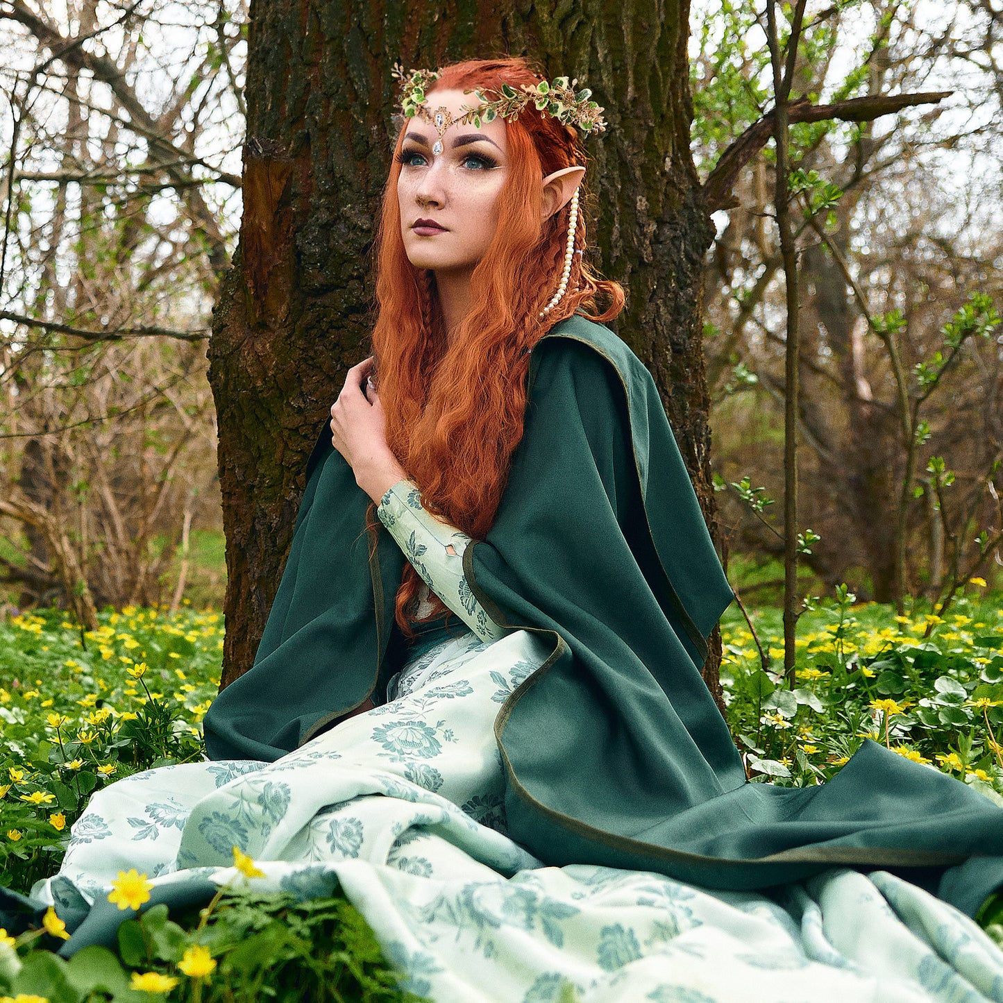 Woodland Elf Crown Headpiece for Women
