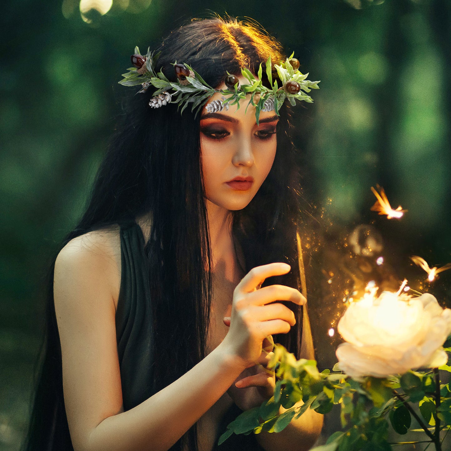 Elf Flower Headband Fairy Crowns