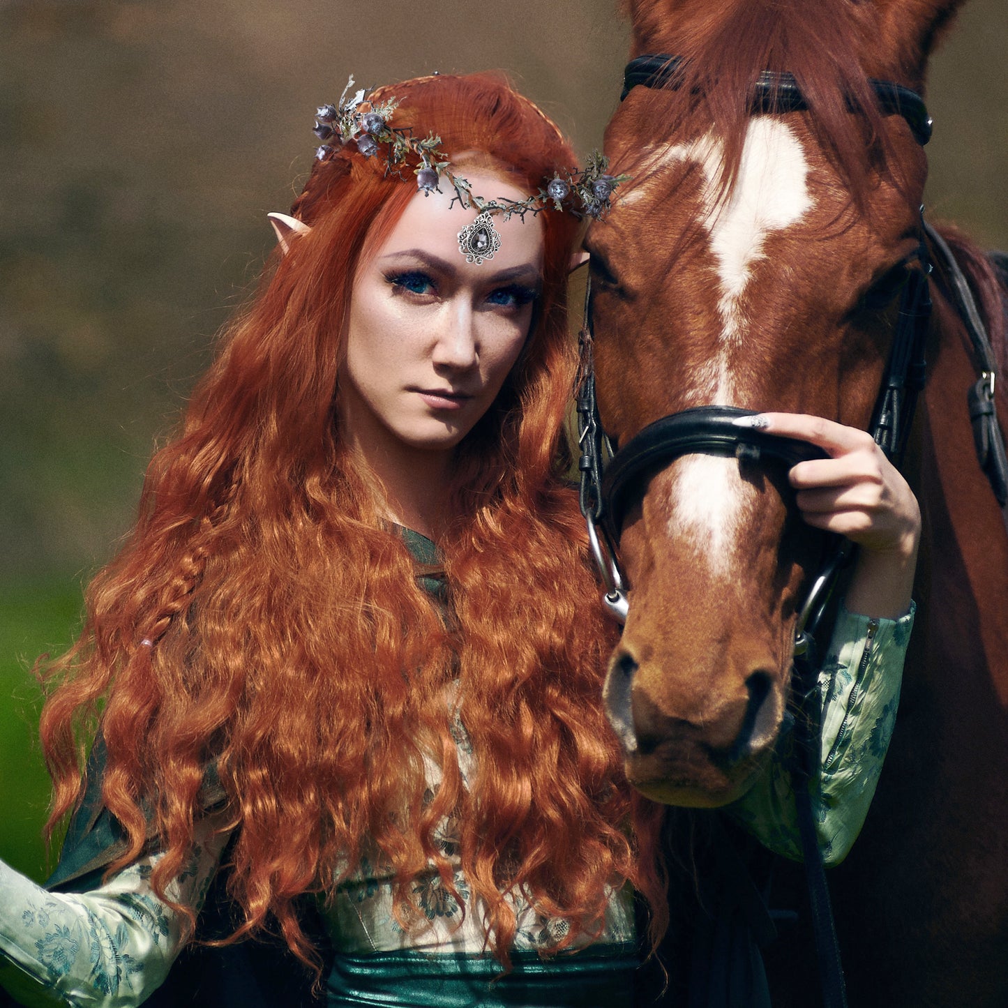 Woodland Elven Circlet Dark Fairy Thorn Crown