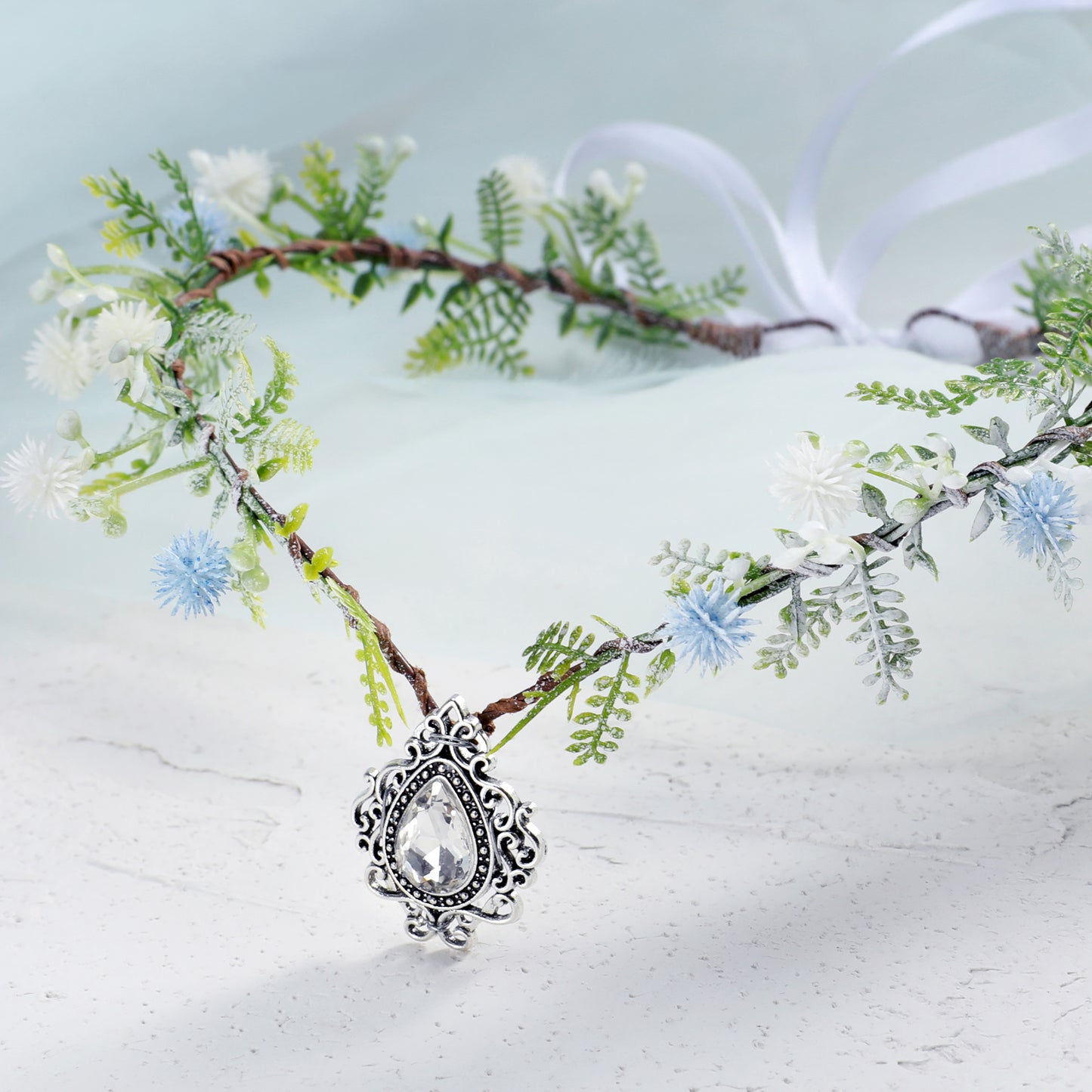 Handmade Fairy Flower Headband: Elf Floral Crown