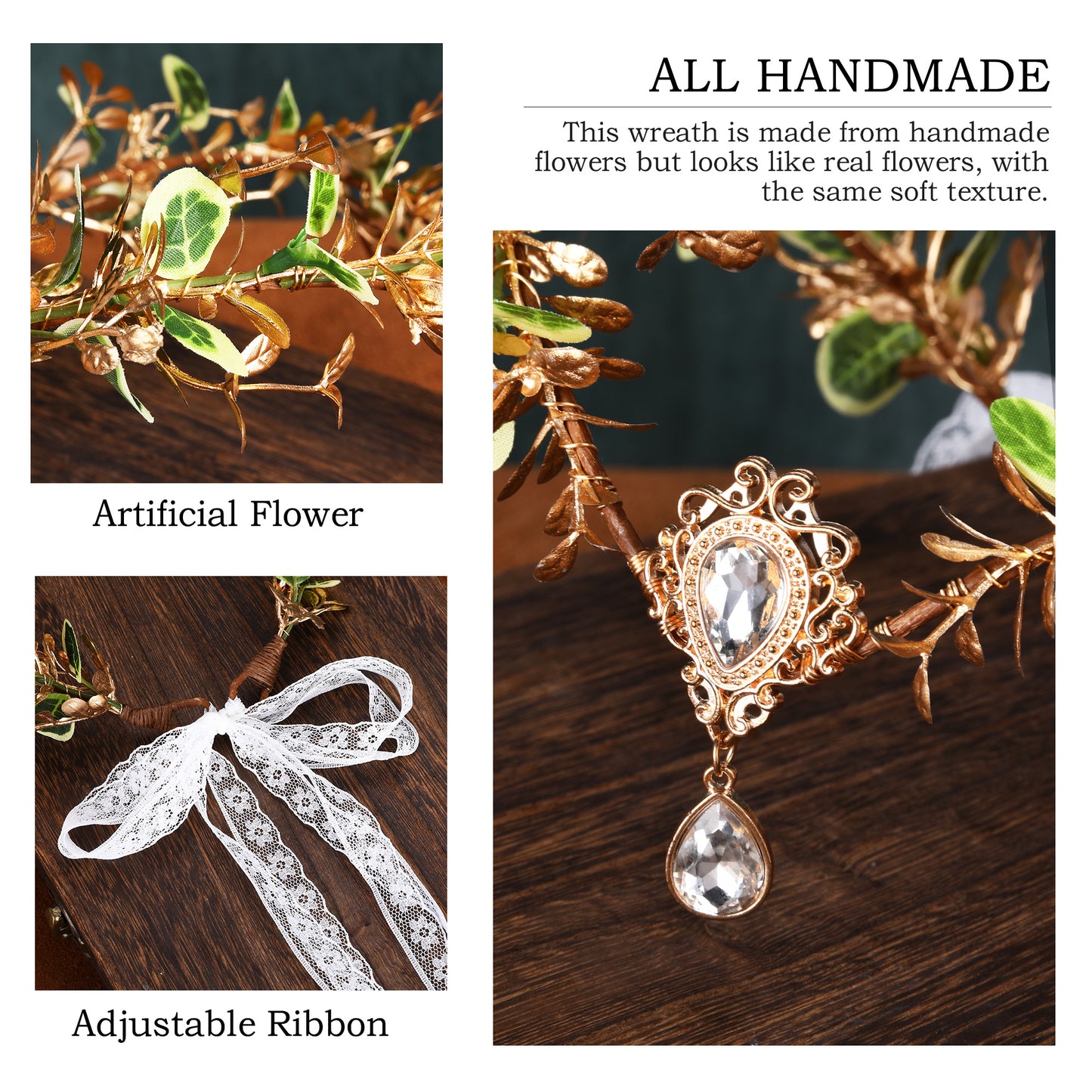 Woodland Elf Crown Headpiece for Women