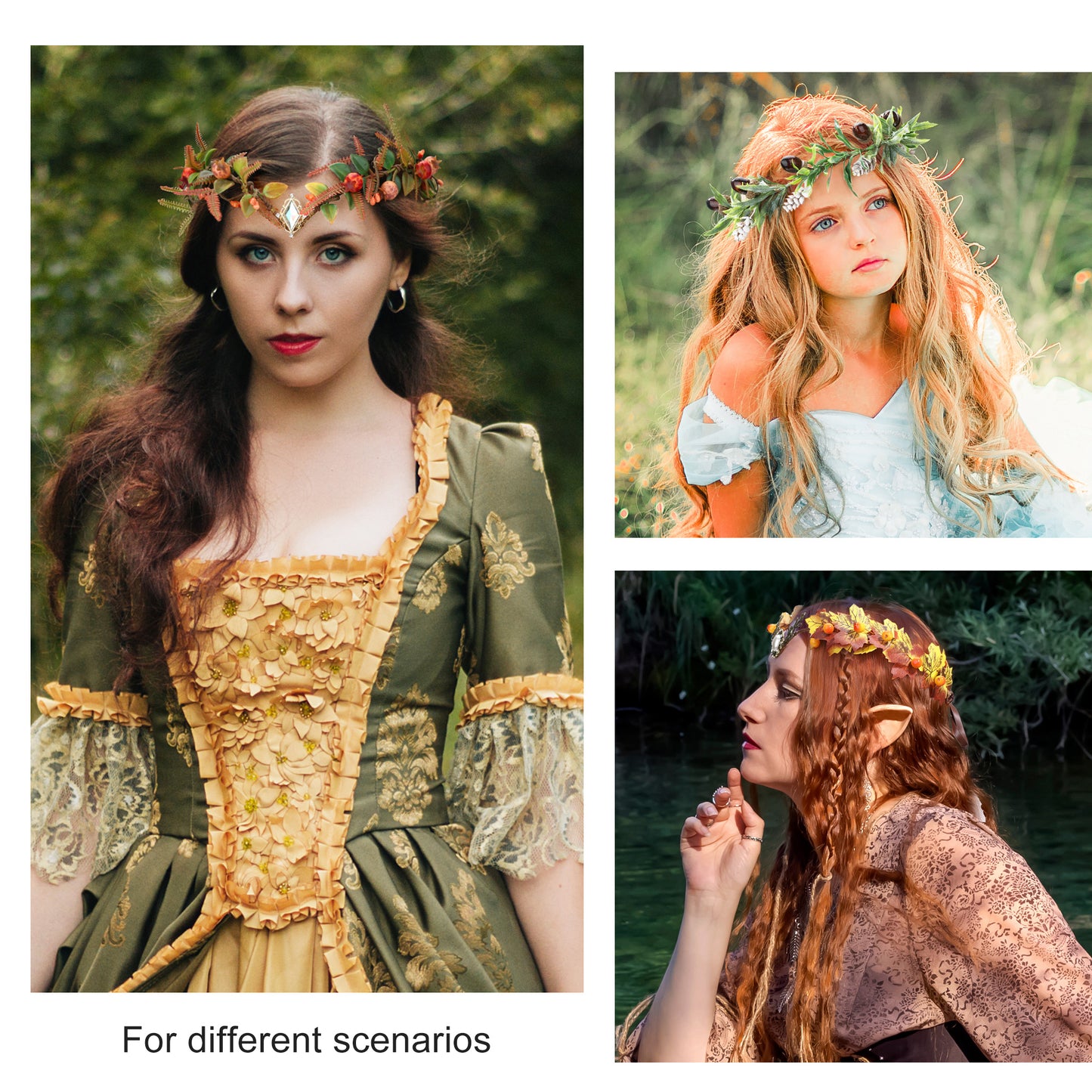 Elf Flower Headband Fairy Crowns