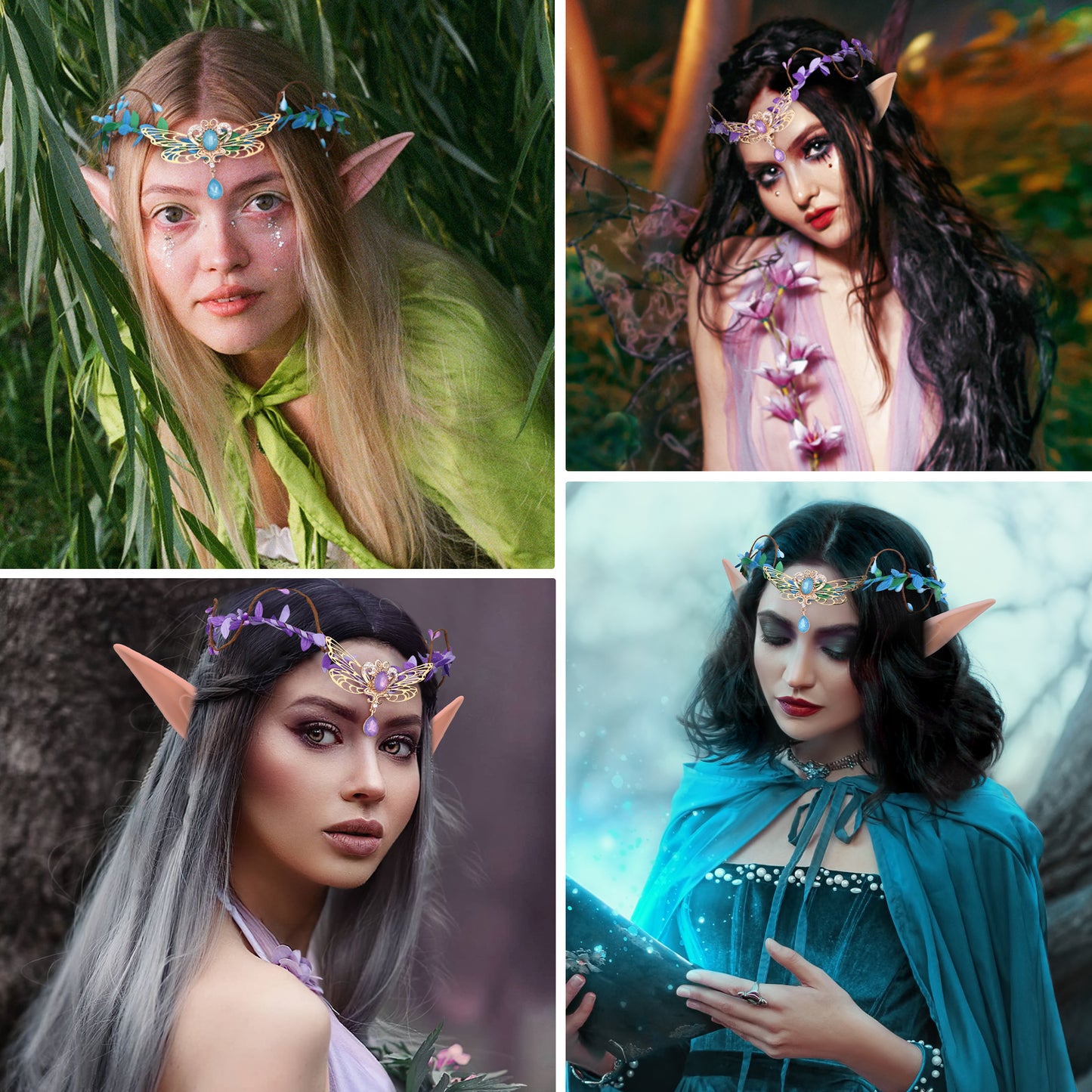 Elf Ears and Fairy Headband Set