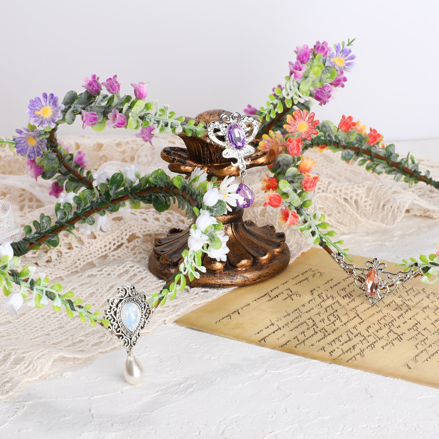 Handmade Woodland Fairy Flower Crown