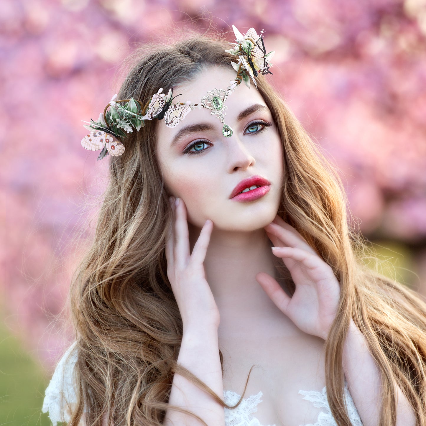 Woodland Elven Headpiece Butterfly Headband