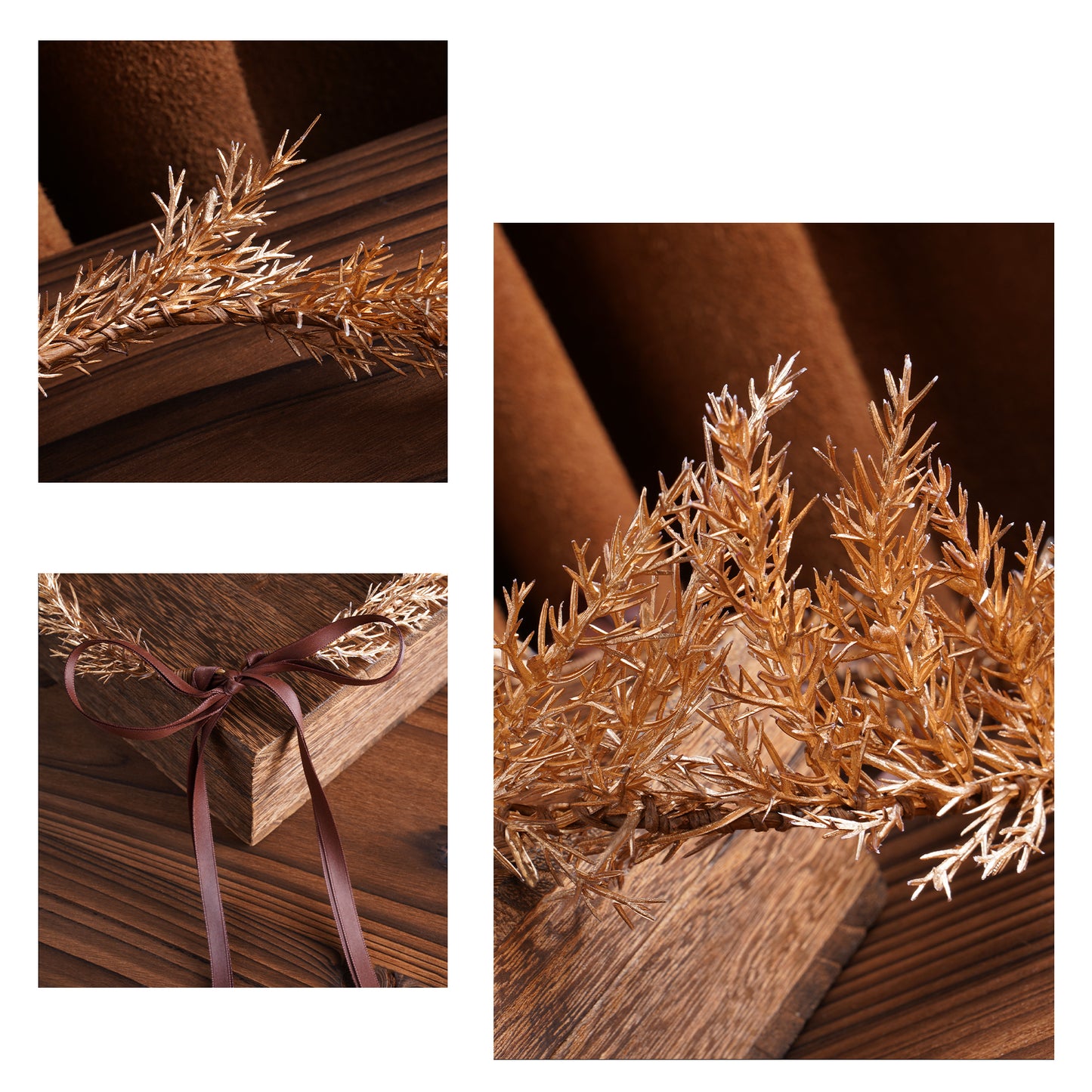 Handmade Gold Woodland Crown
