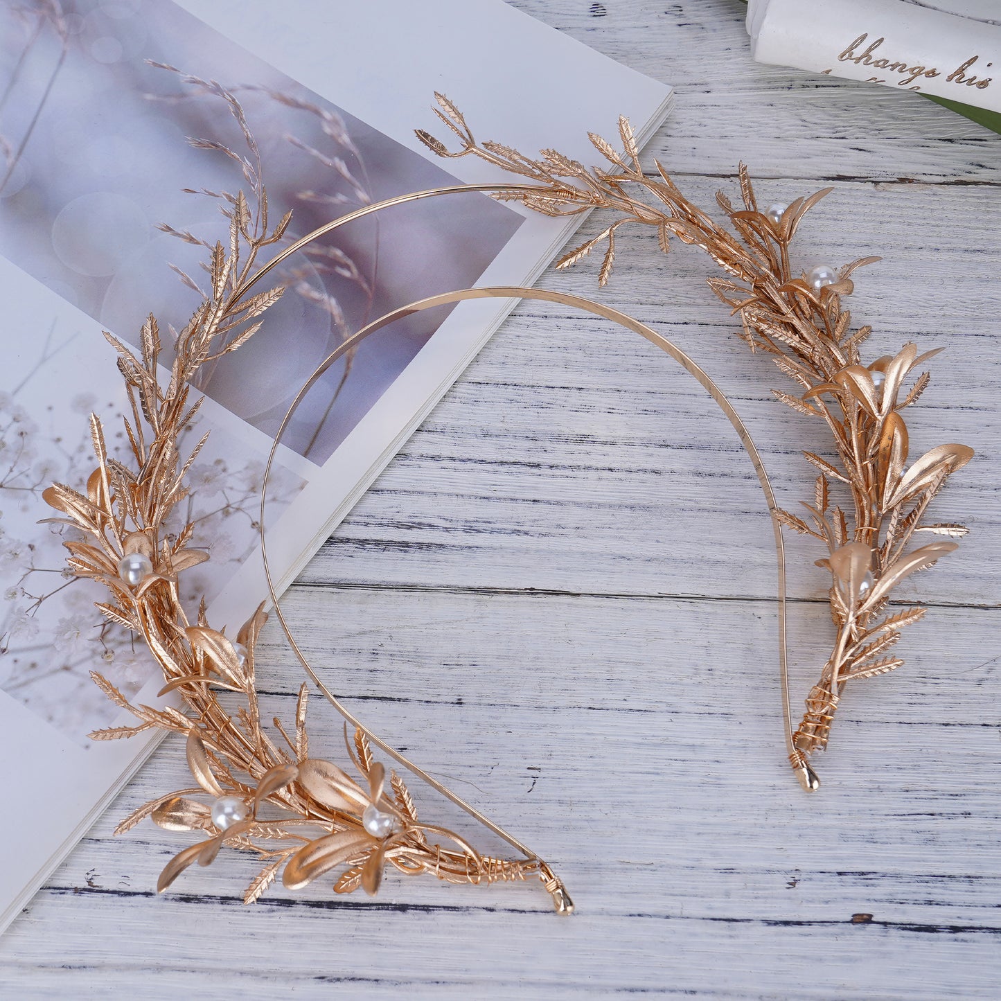 Handmade Goddess Halo Headband for Wedding