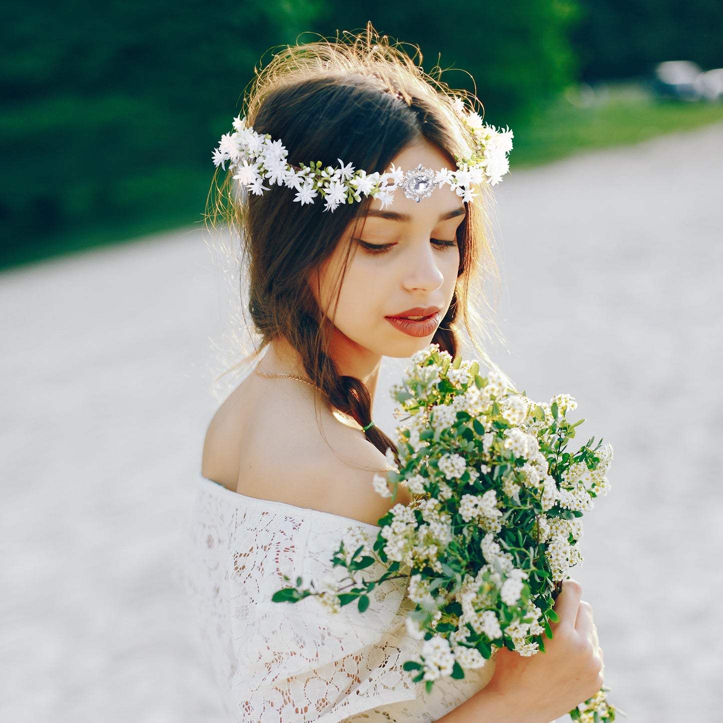Emerald Woodland Leaf Crown