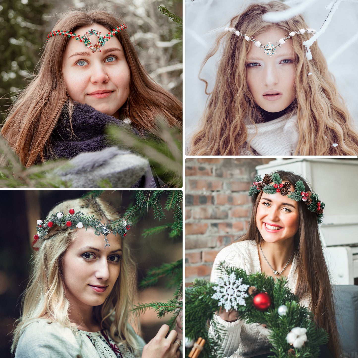 Christmas Ivy Headband: Spruce Twig Crown