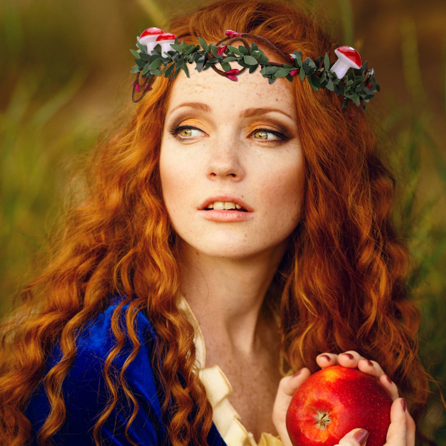 Mushroom Flower Headpiece: Woodland Elf Headband