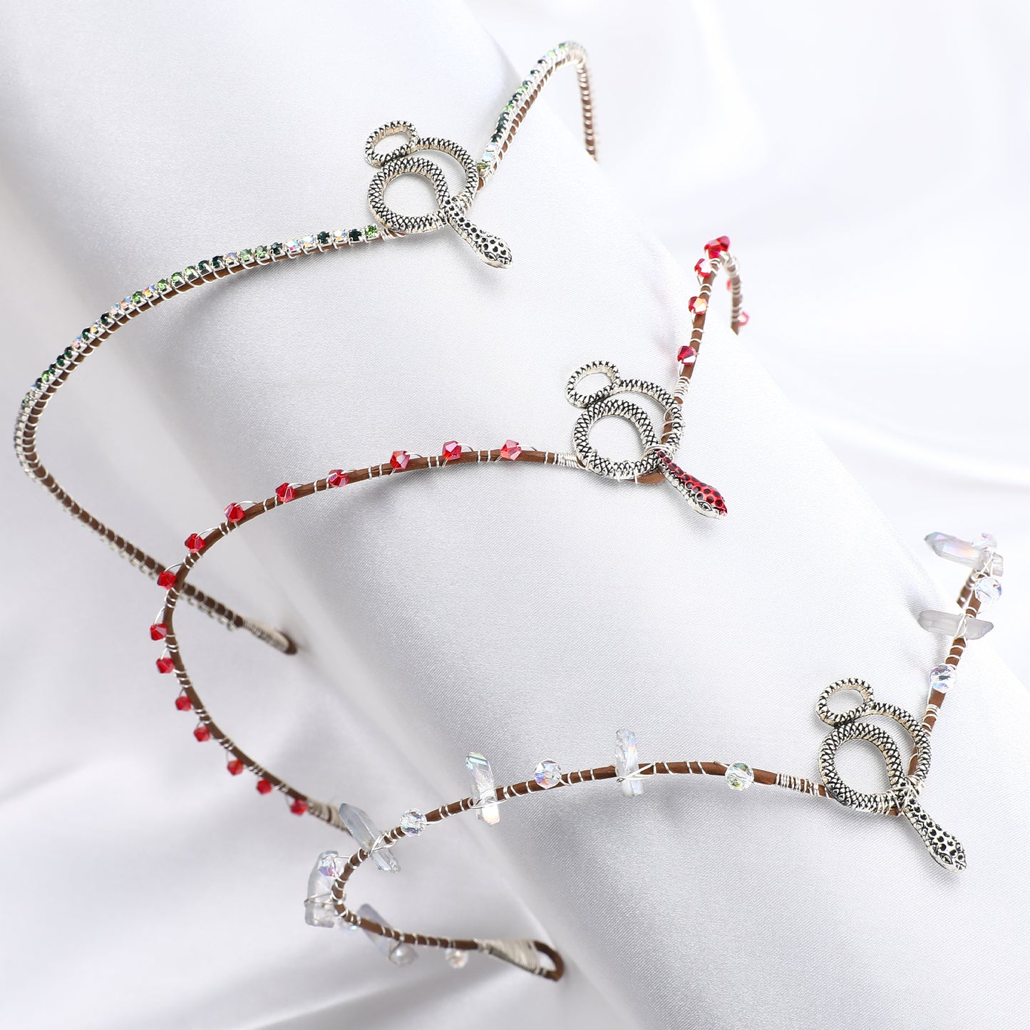 Red Snake Elf Crown - Handmade Celtic Circlet