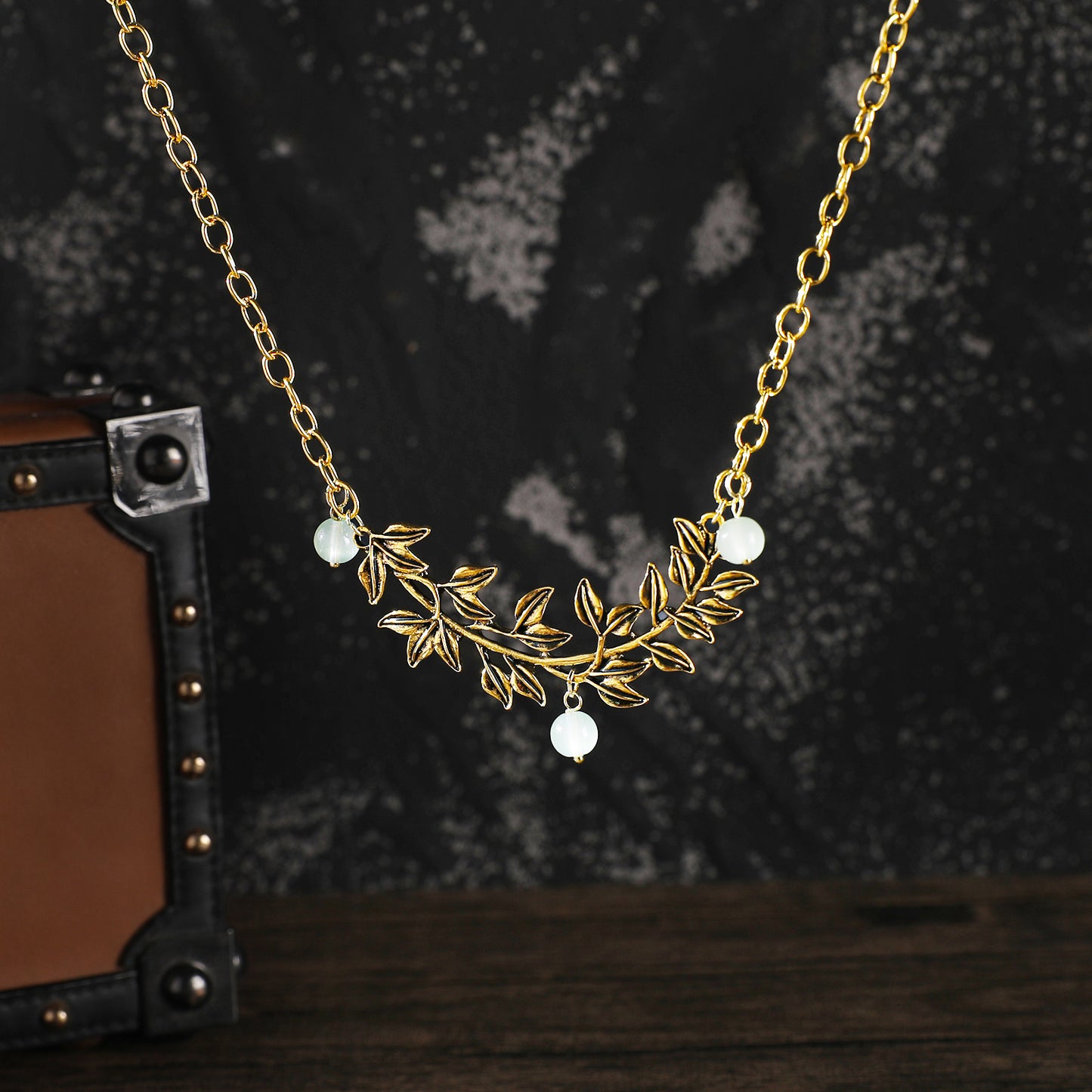 MOSTORY Golden Butterfly Layered Renaissance Boho Neckalce