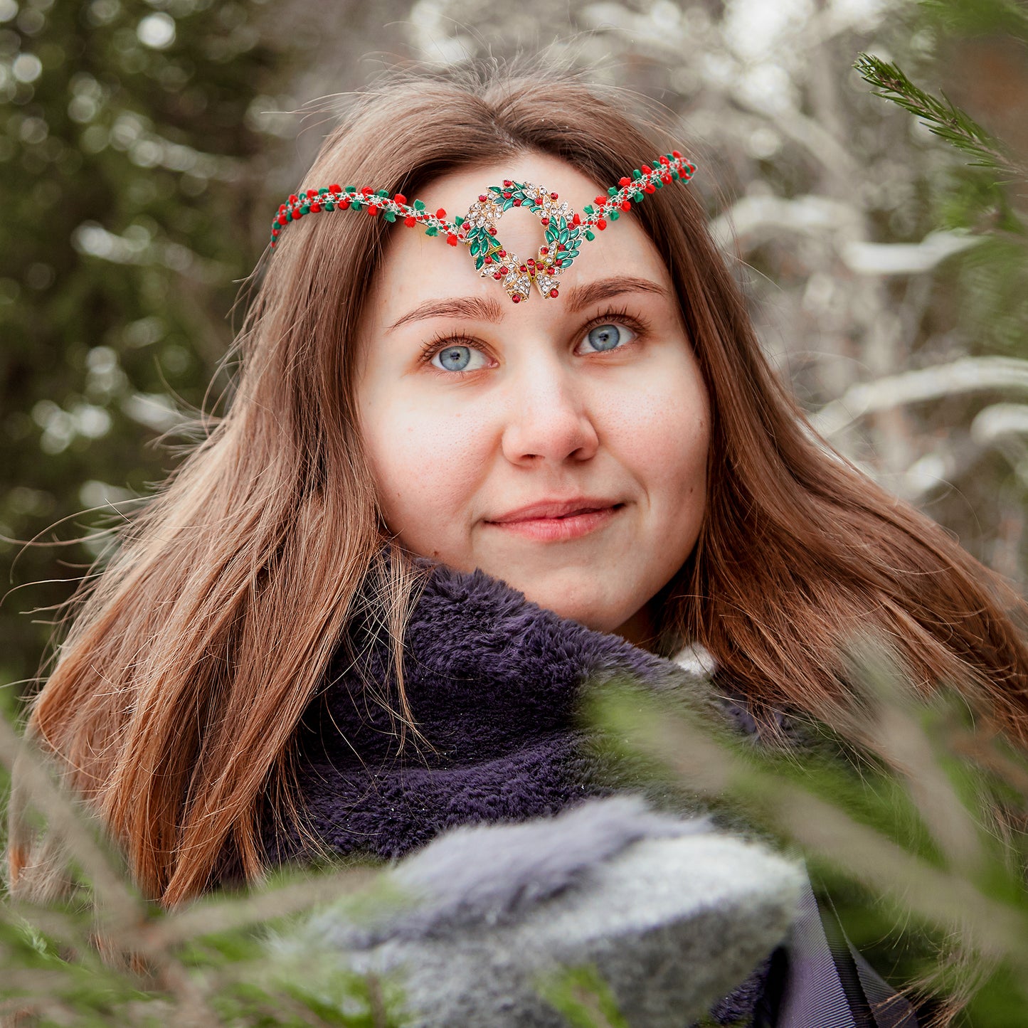 Christmas Tiara: Woodland Headpiece