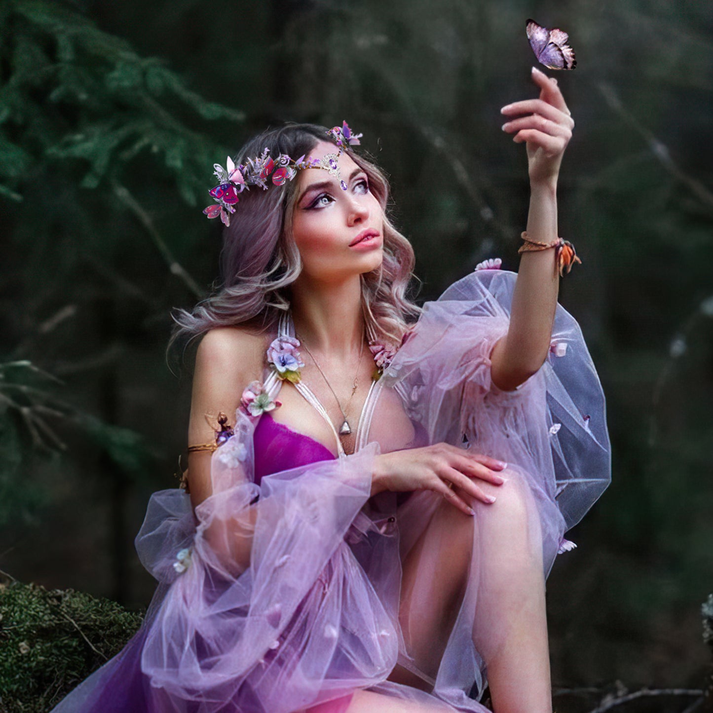 Butterfly Fascinator Headband Wings Fairy Crown