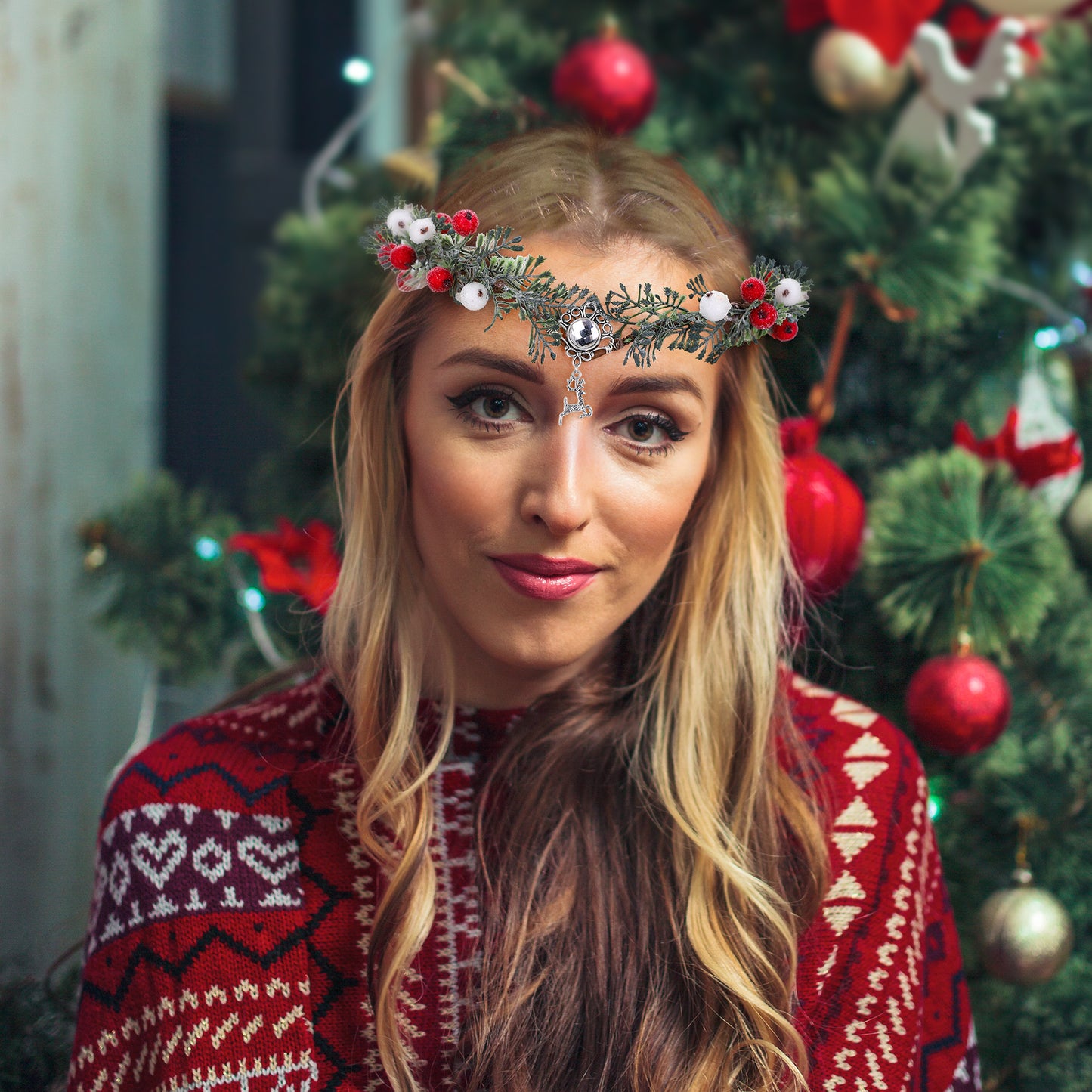 Christmas Ivy Headband: Spruce Twig Crown