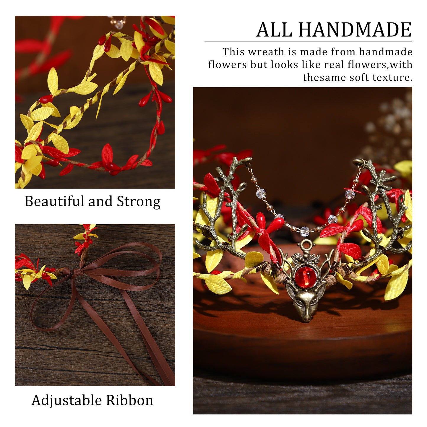 Handmade Forest Fairy Crown - Woodland Elf Hadpiece