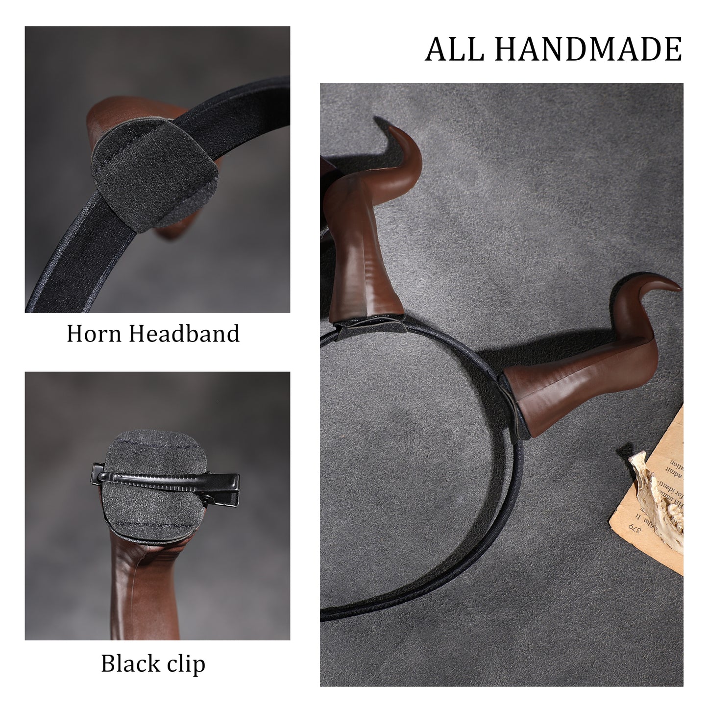 Brown Ox Horn Headband