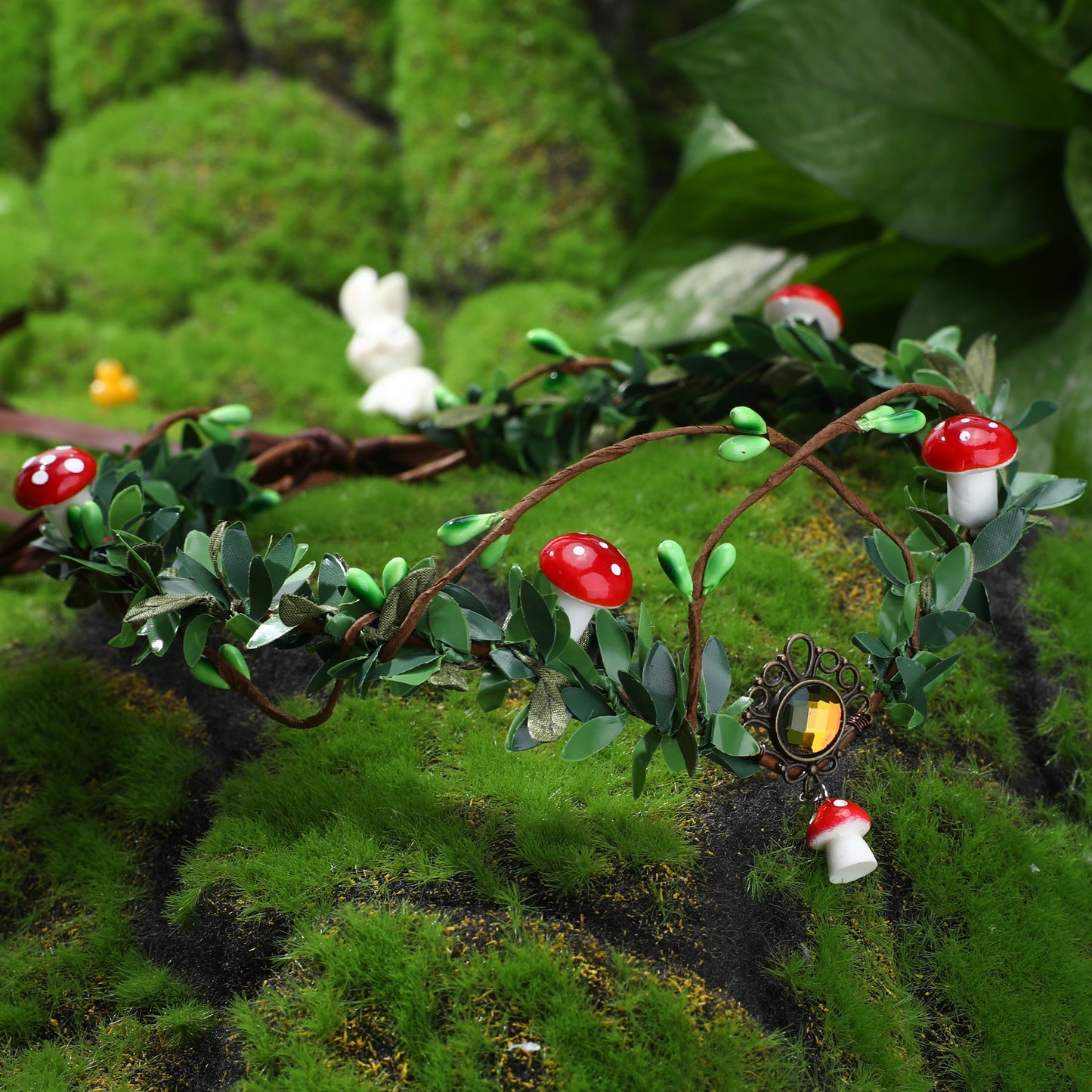 Flower Mushroom Headpiece: Woodland Fairy Crown