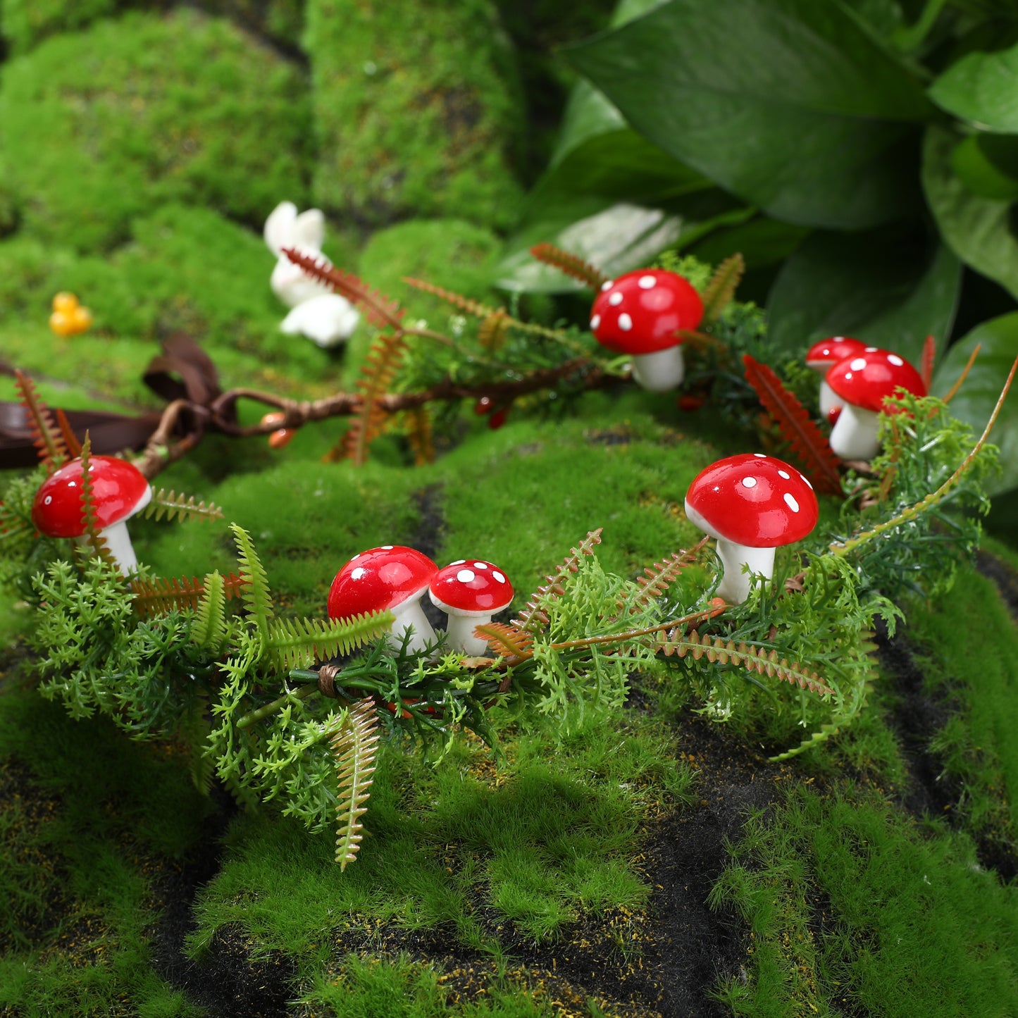 Mushroom Flower Headband: Fairy Woodland Crown