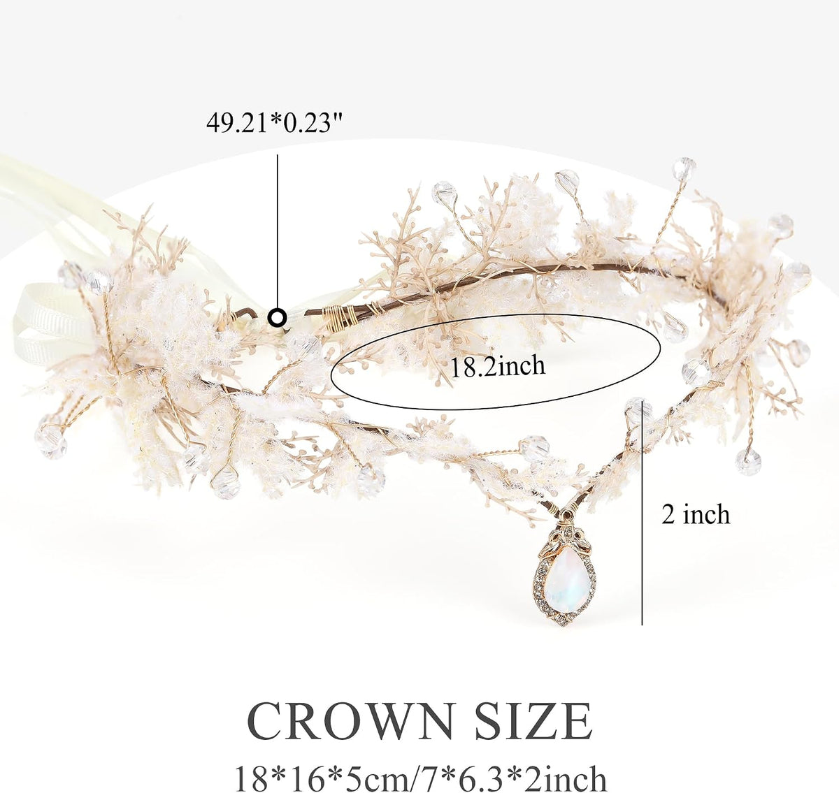 Woodland Elf Flower Crown – Forest Floral Fairy Circlet
