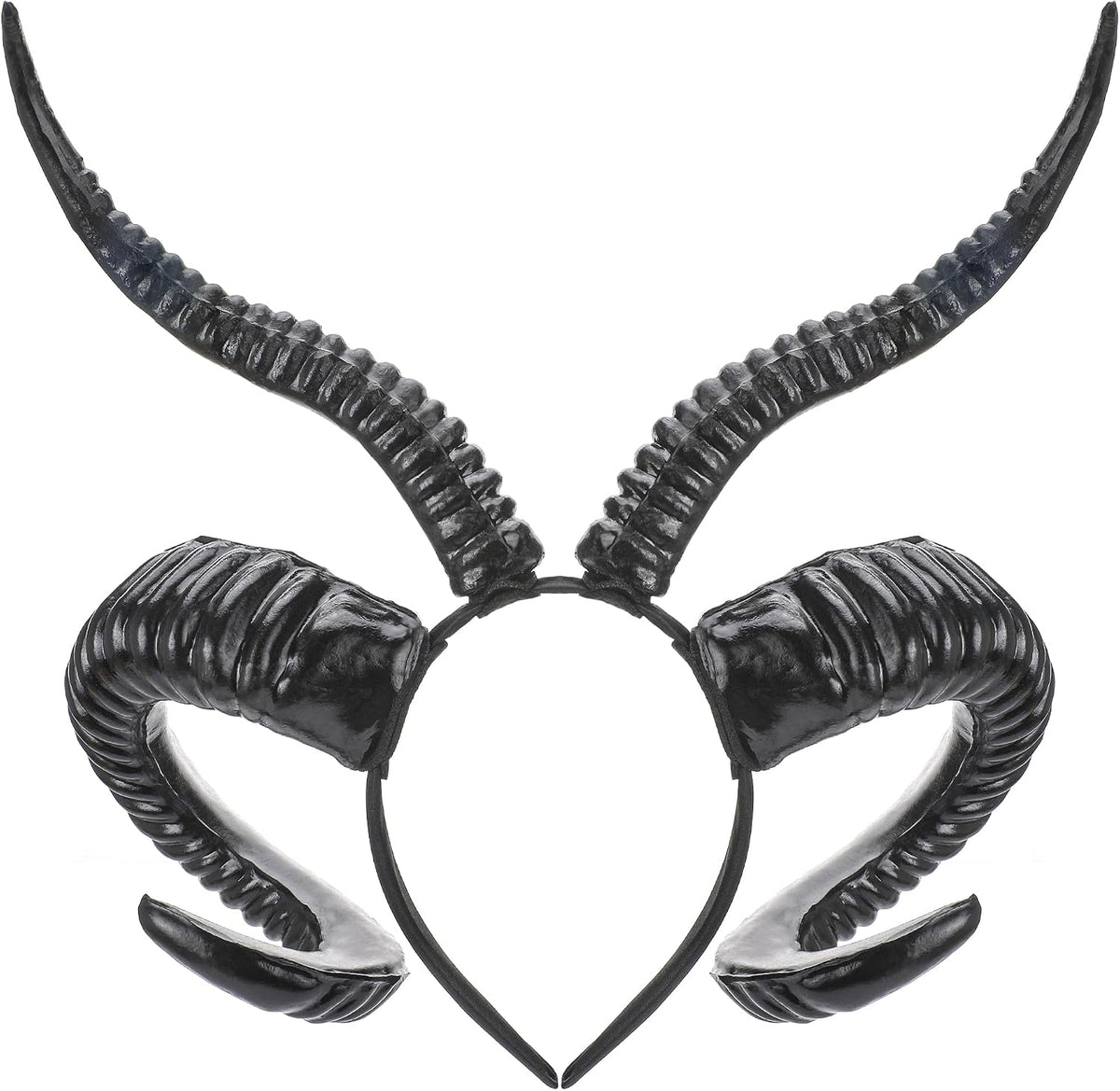 MOSTORY Black Devil Horns Headband for Gothic Cosplay & Renfaire
