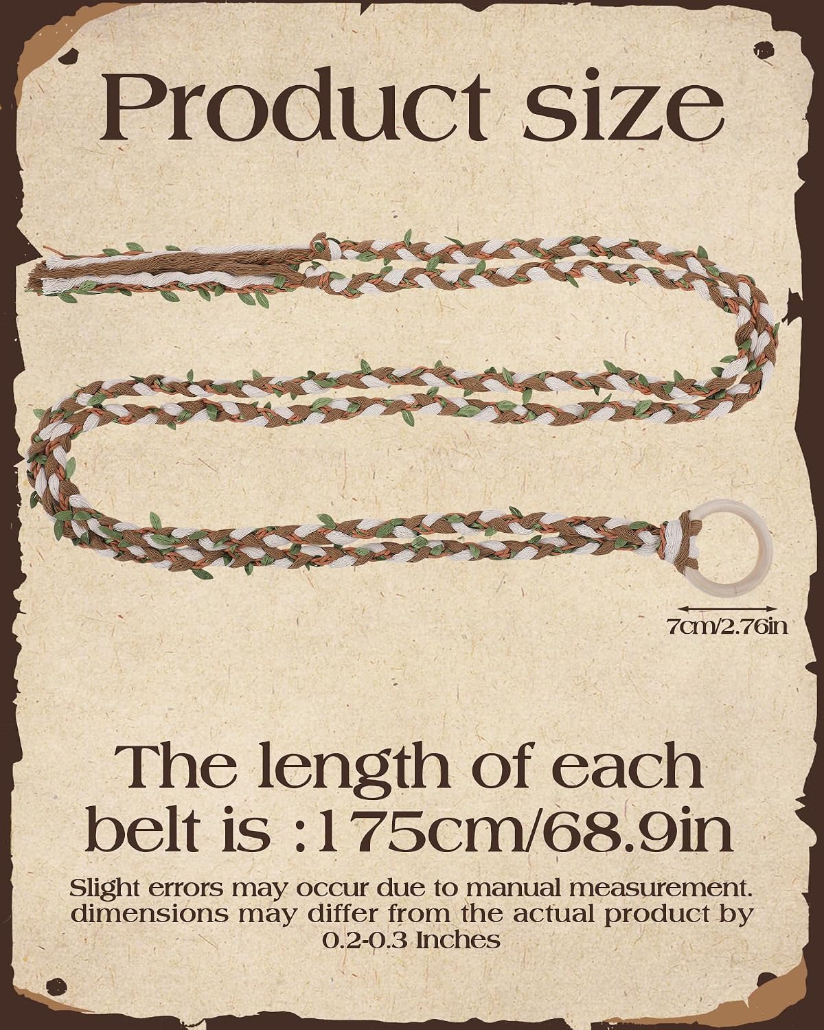 MOSTORY Renaissance Viking Belt for Women