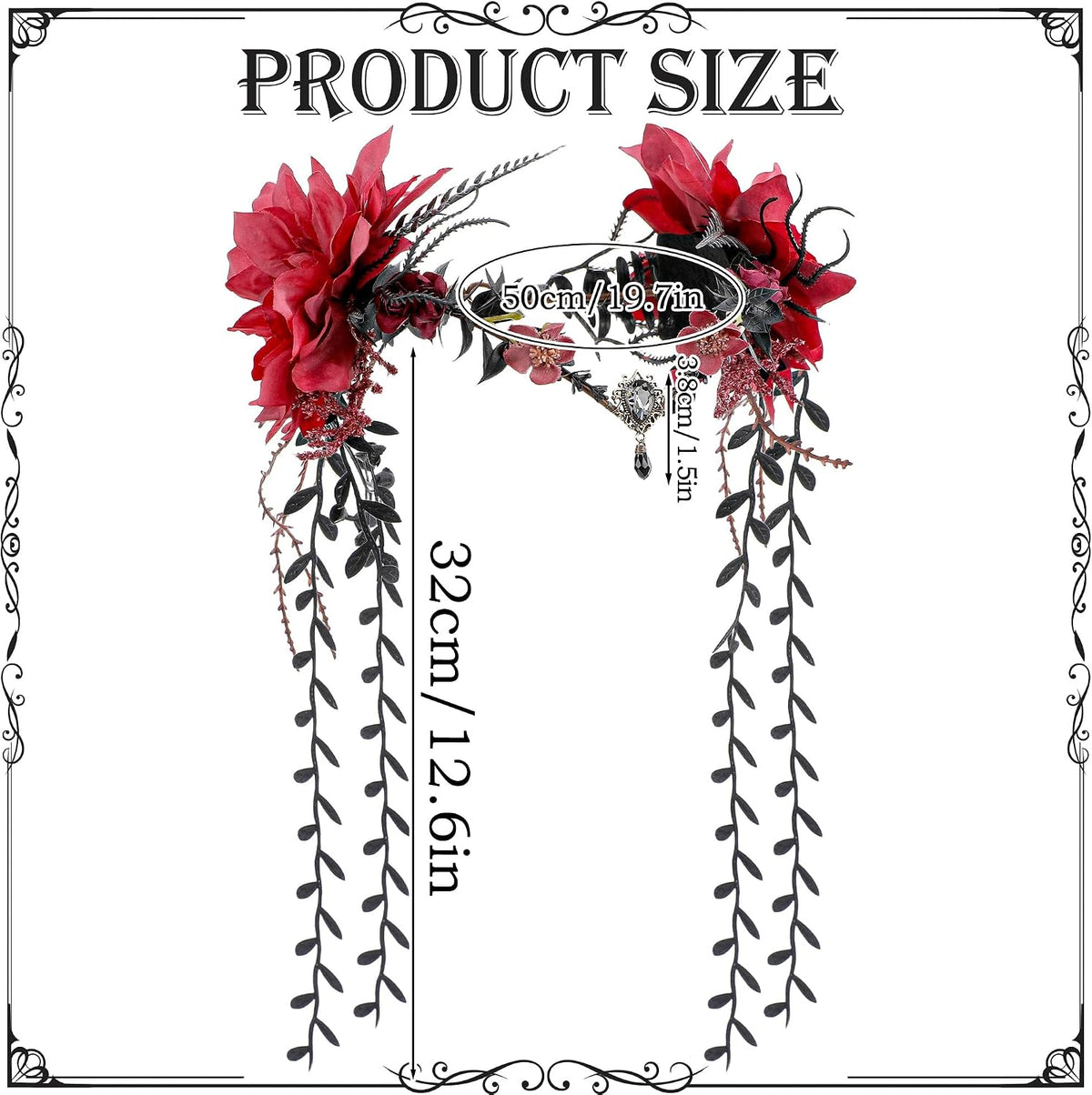 MOSTORY Woodland Purple Flower Crown - Fairy Vine Headpiece