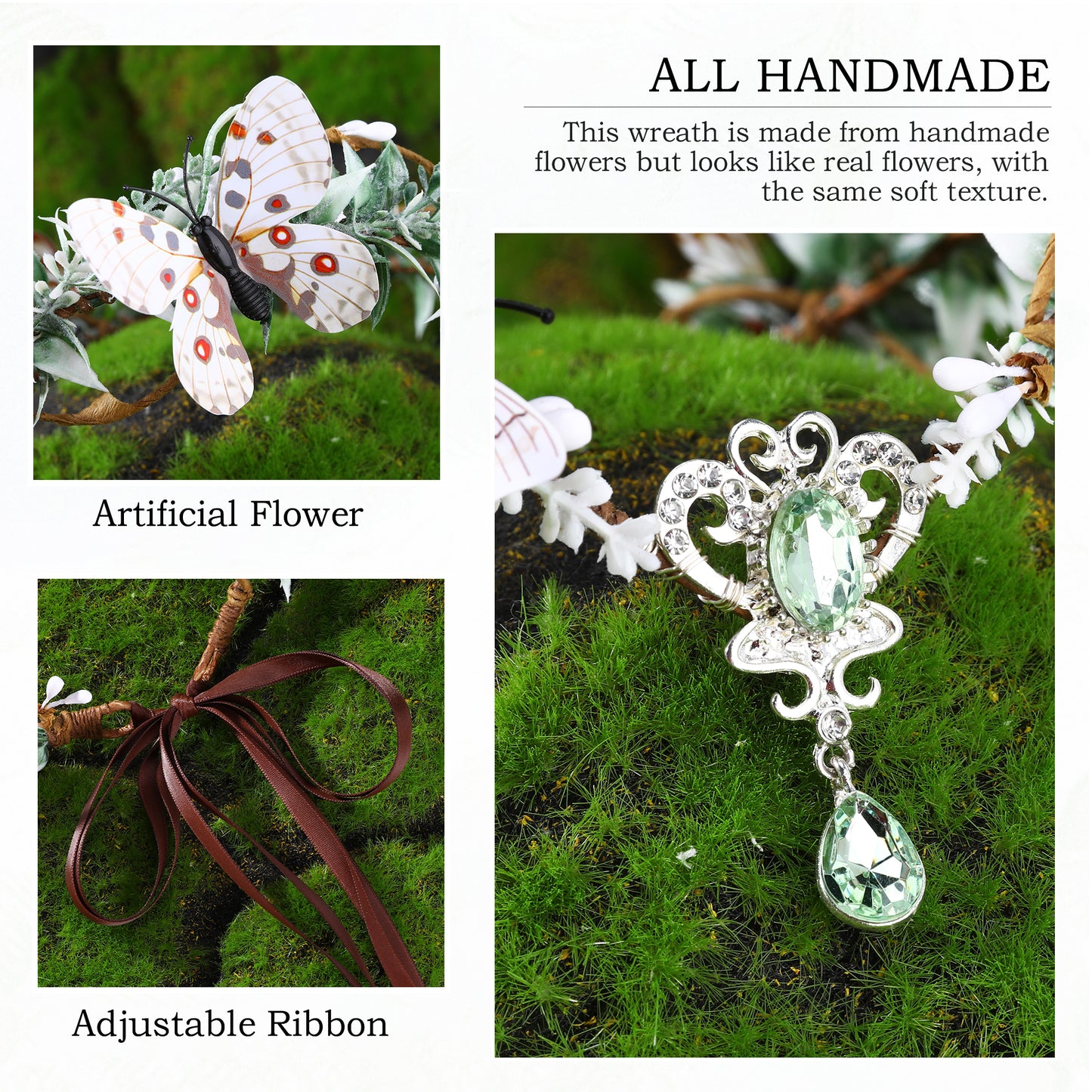 Woodland Elven Headpiece Butterfly Headband