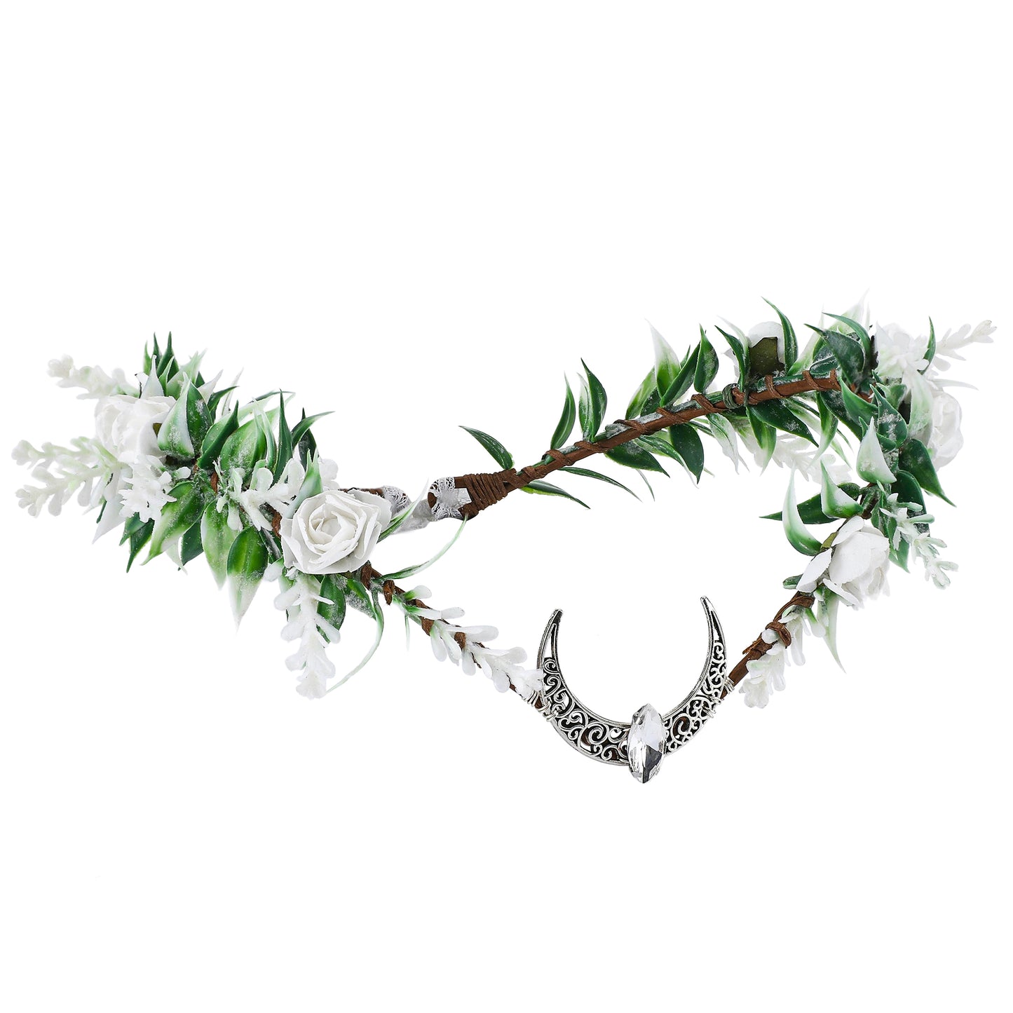 Handmade Fairy Flower Crown - Woodland Moon Headpiece