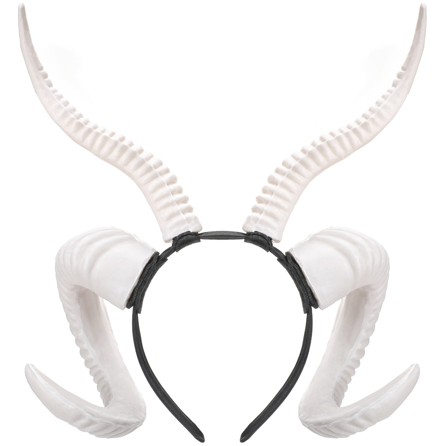 White Sheep Horns Headband