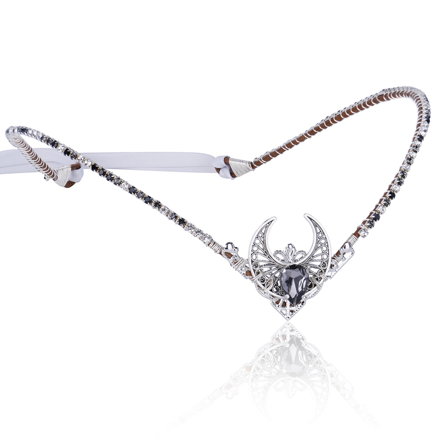 Handmade Silver Crystal Headpiece