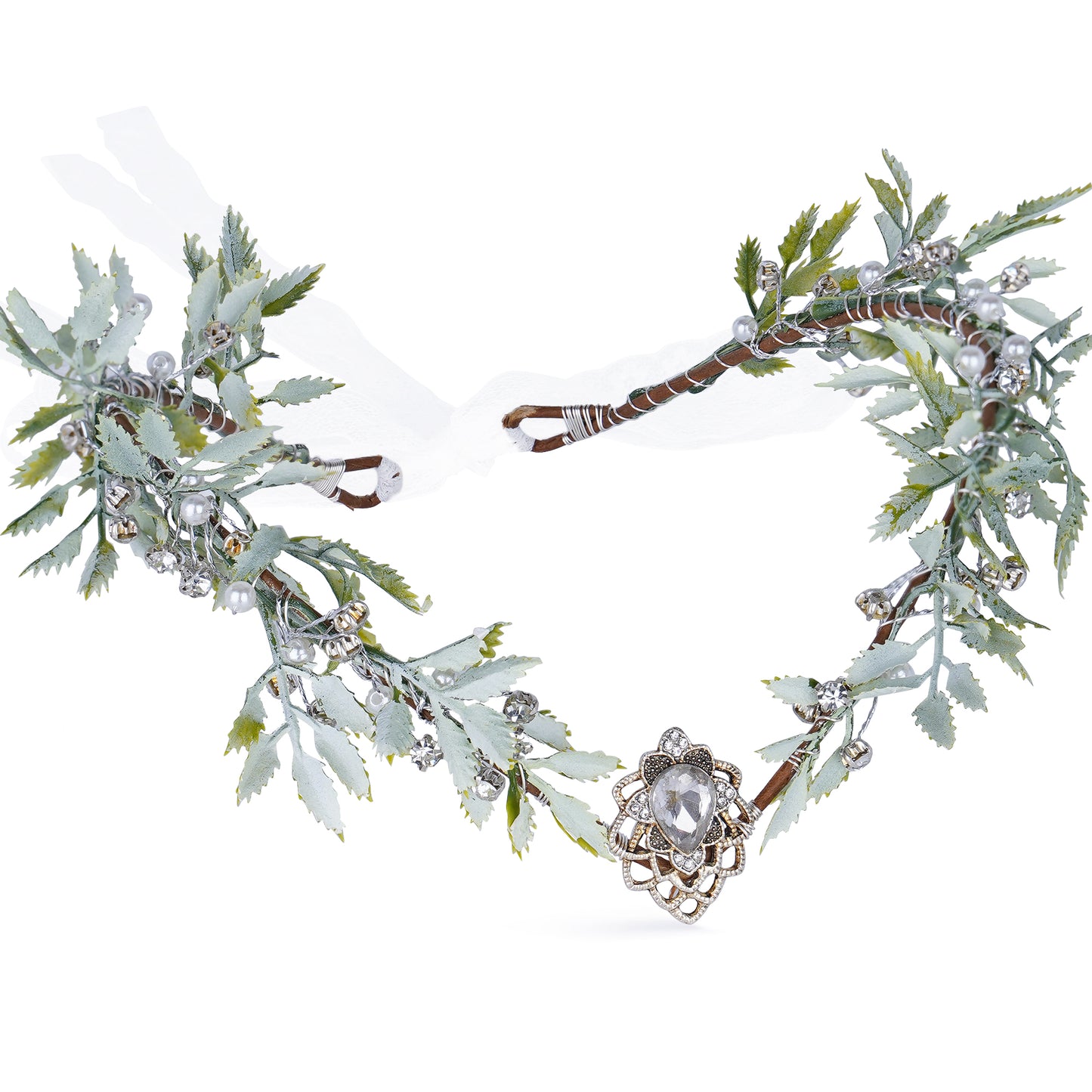 Handmade Crystal Elven Circlet Headpiece