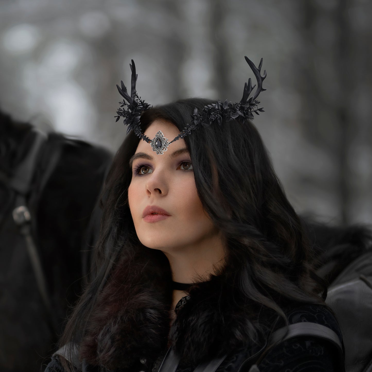 Gothic Elven Crown: Deer Horns