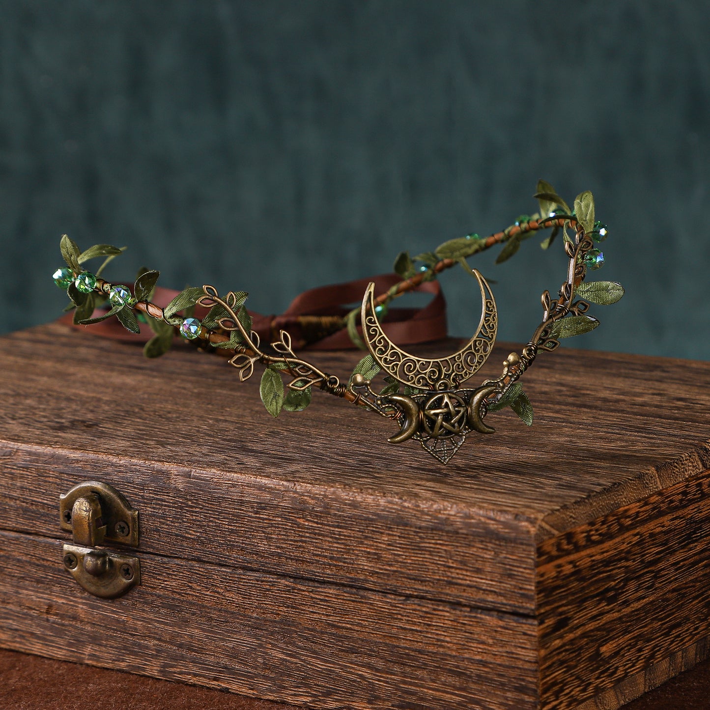 Handmade Moon Elf Crown - Elven Circlet Woodland Forest Headpiece