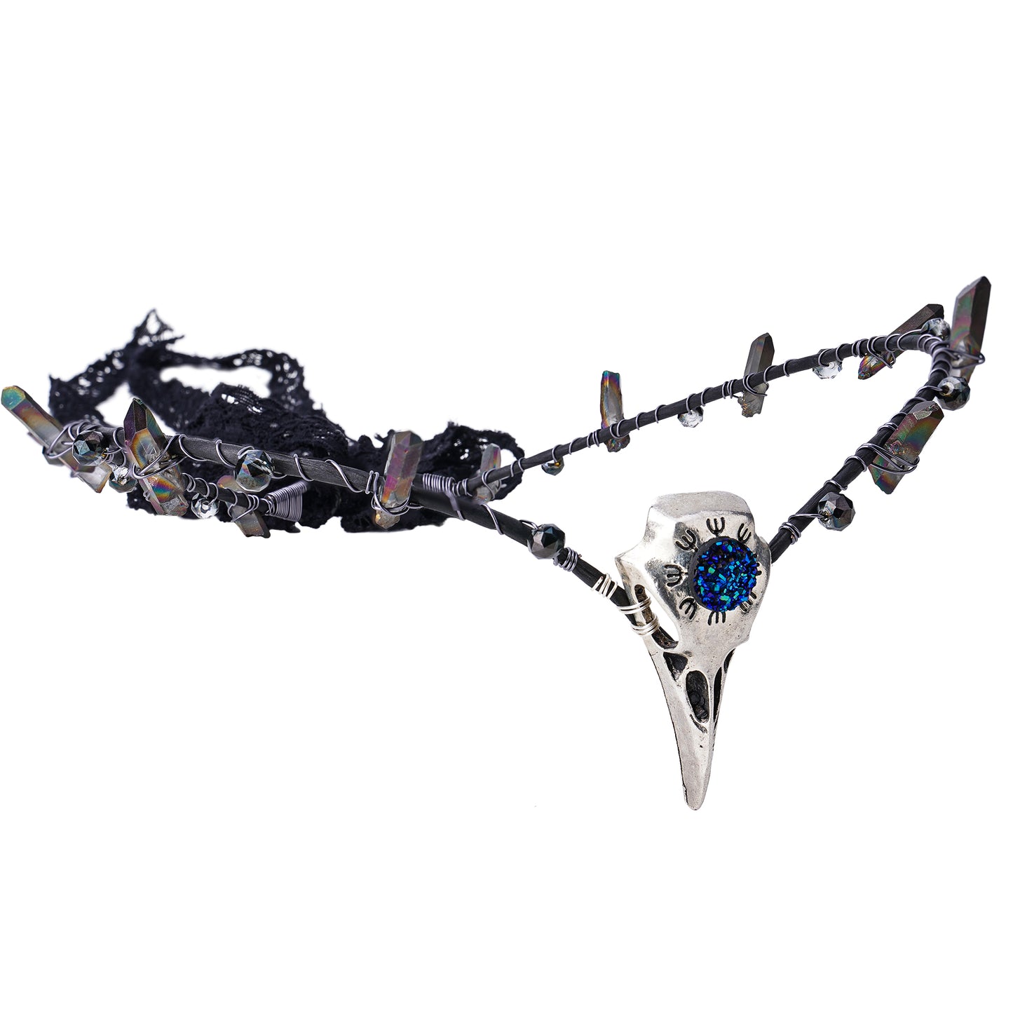 Handmade Raven Elf Crown