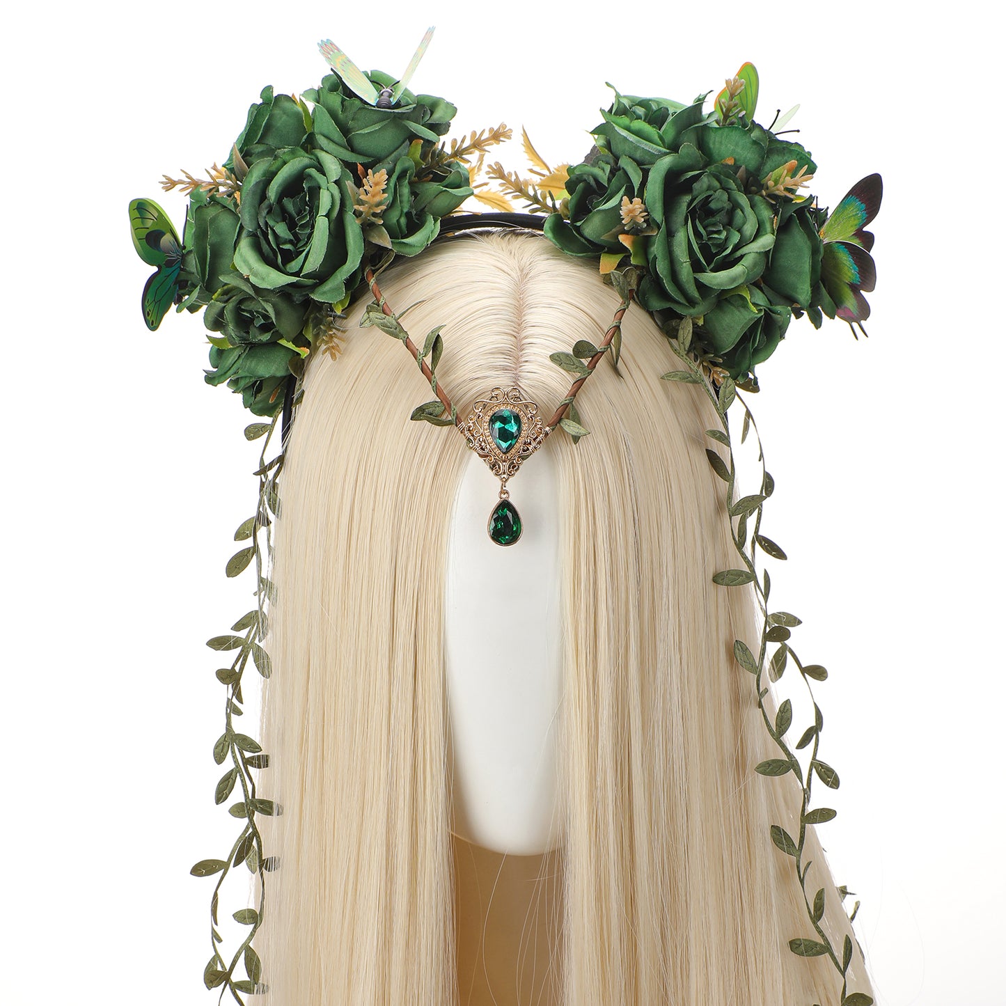 Green Fairy Flower Headpiece