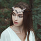 Elf Forest Fairy Headpiece: Moon Floral Headband, Woodland Elven Crown